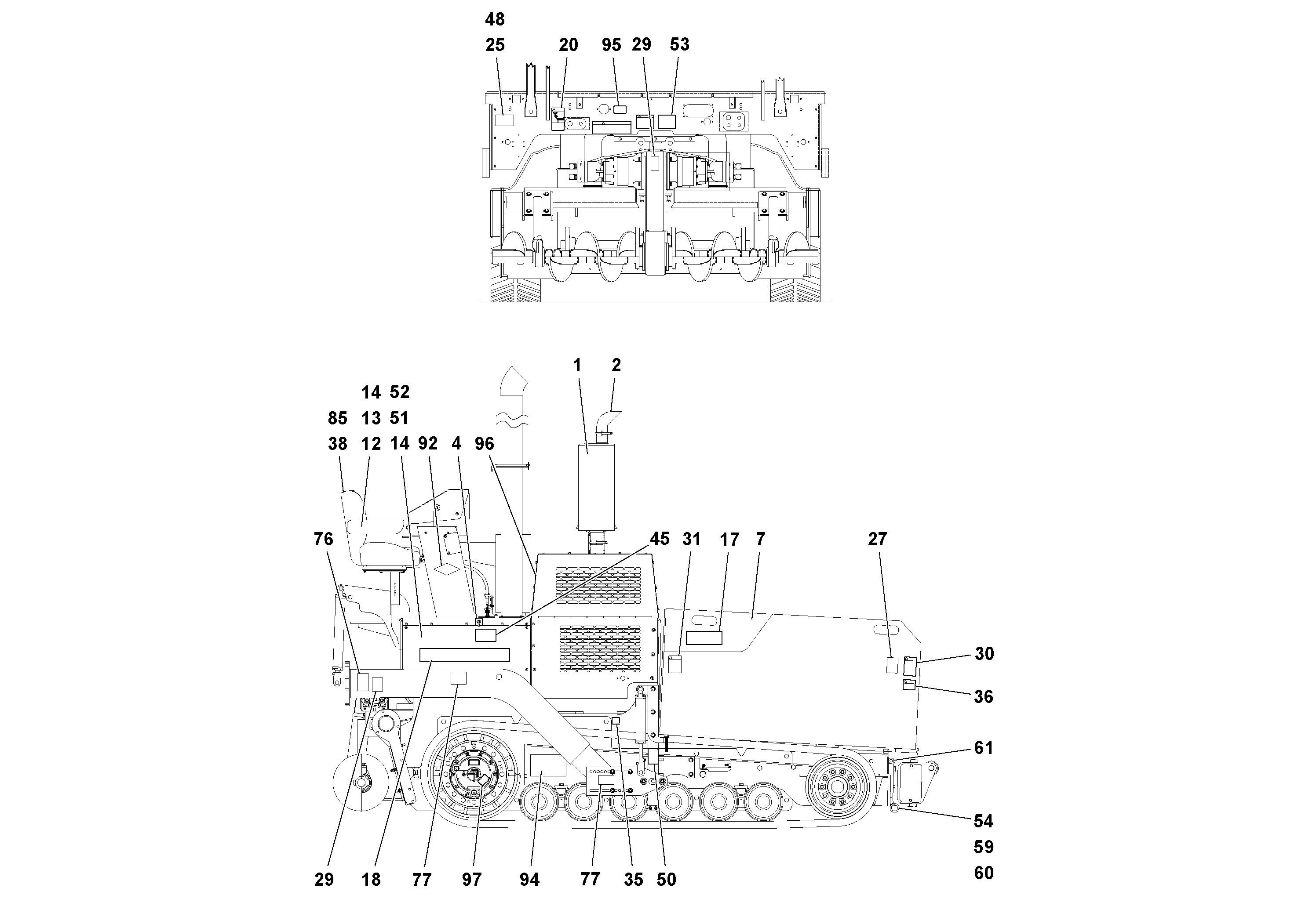 Схема запчастей Volvo PF4410 - 78776 Trim Kit PF4410 S/N 375009-
