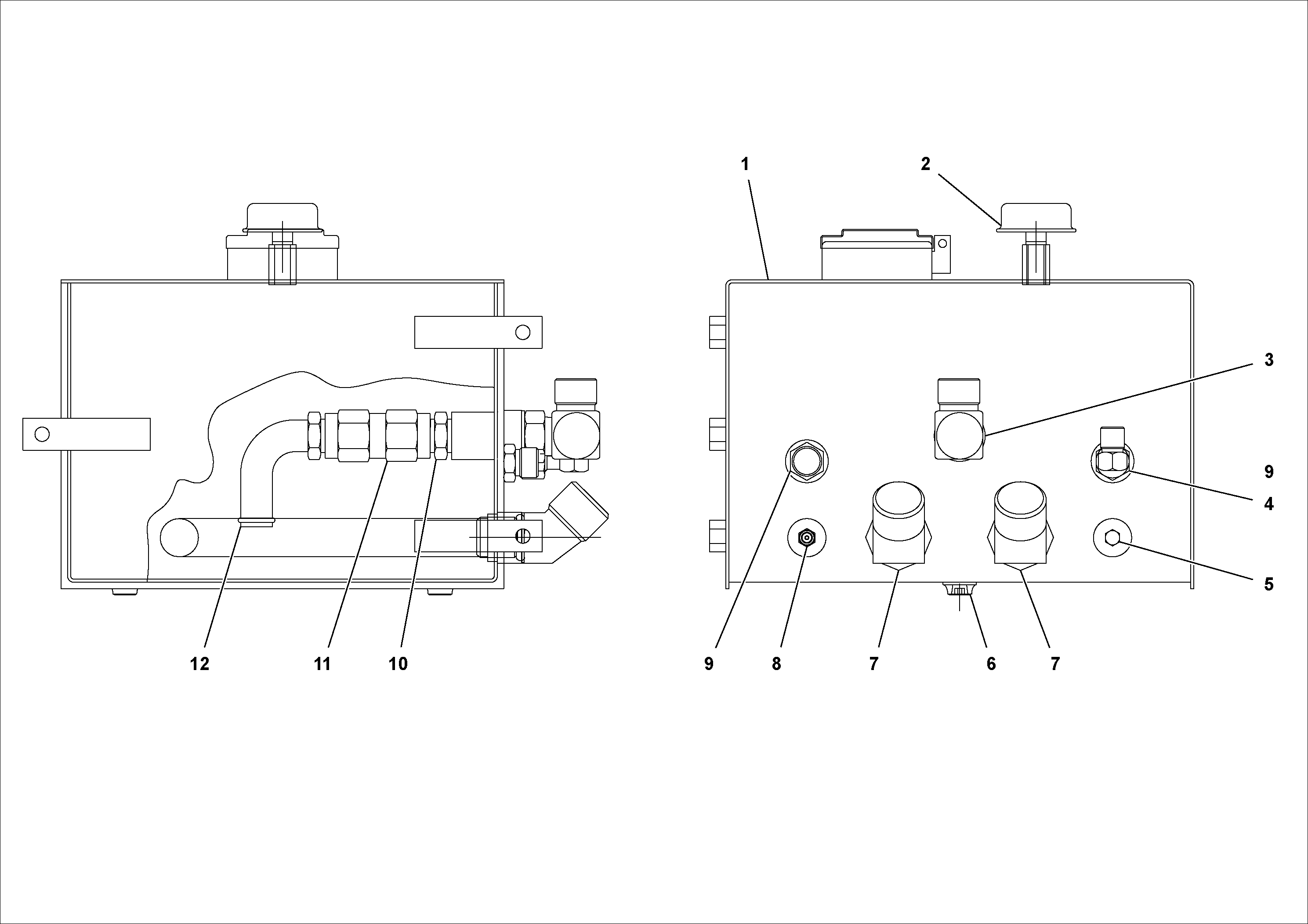Схема запчастей Volvo PF4410 - 79231 Vented Hydraulic Tank PF4410 S/N 375009-