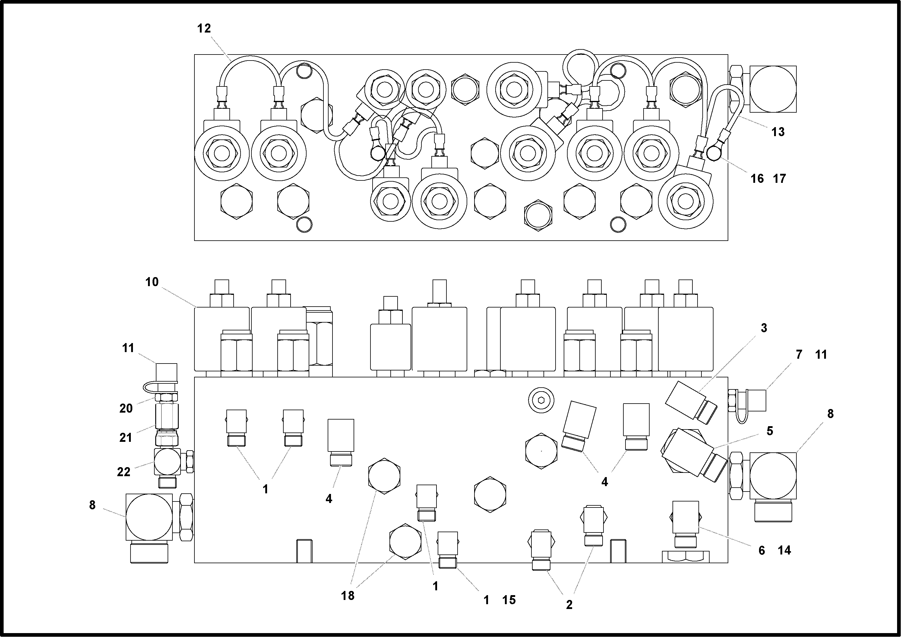 Схема запчастей Volvo PF4410 - 76680 Гидрораспределитель (главный управляющий клапан) в сборе PF4410 S/N 375009-