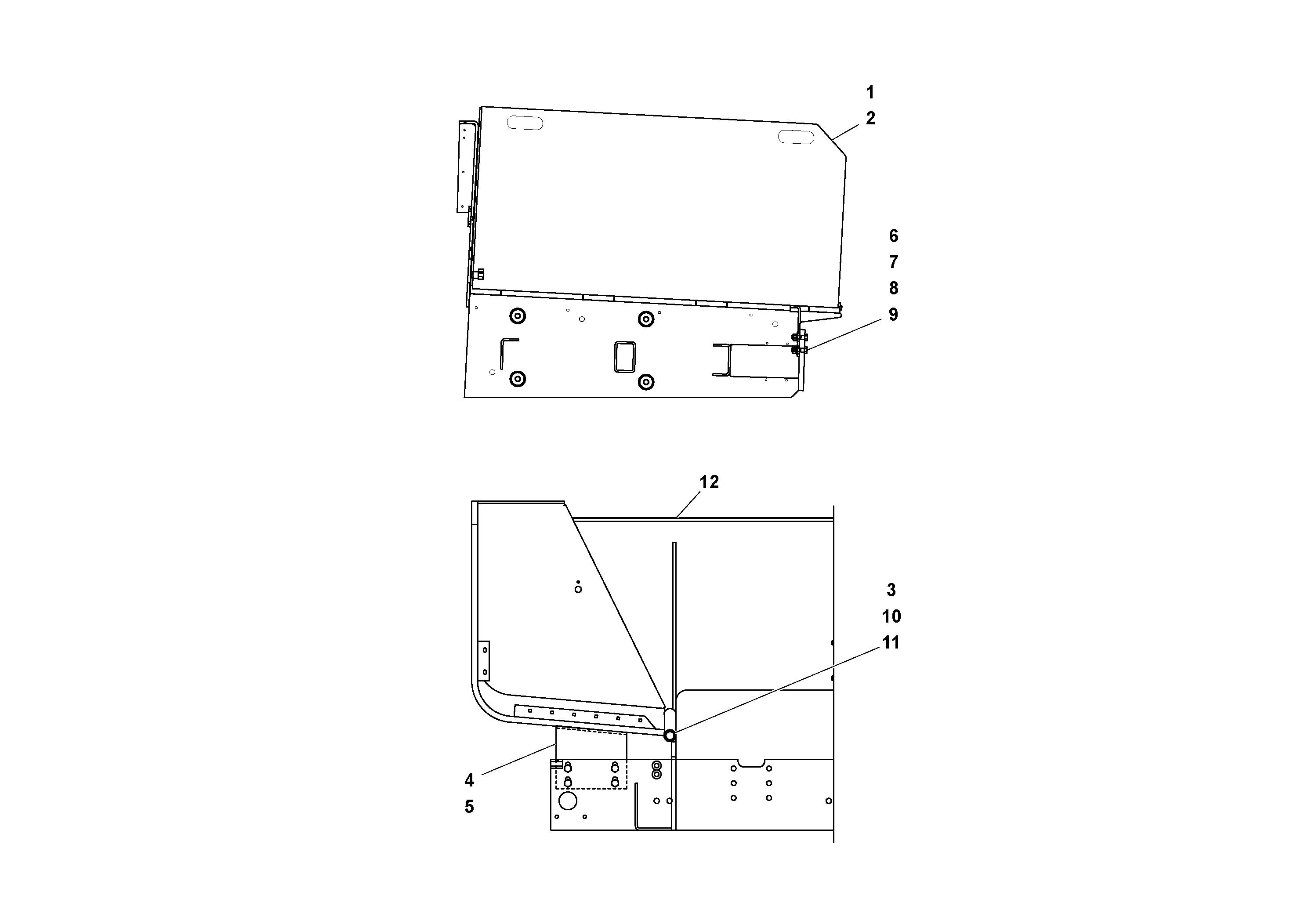 Схема запчастей Volvo PF4410 - 72169 Main frame and Hopper Arrangement PF4410 S/N 375009-