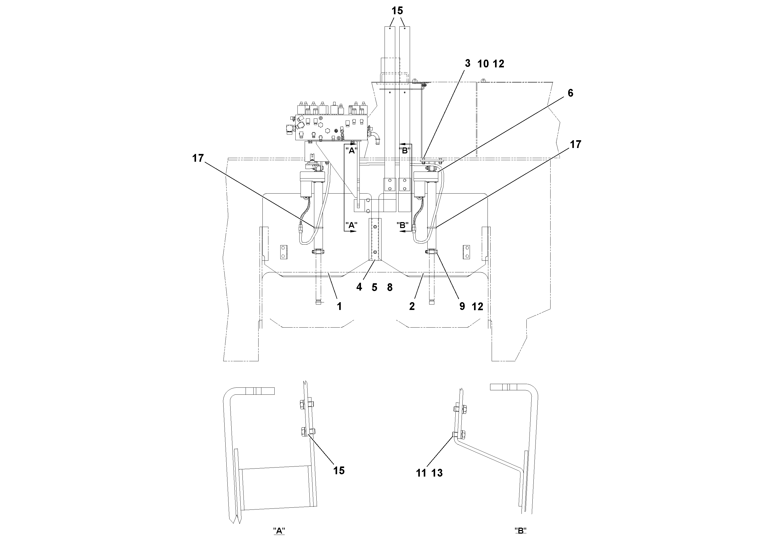 Схема запчастей Volvo PF4410 - 79413 Power Flowgate Arrangement PF4410 S/N 375009-