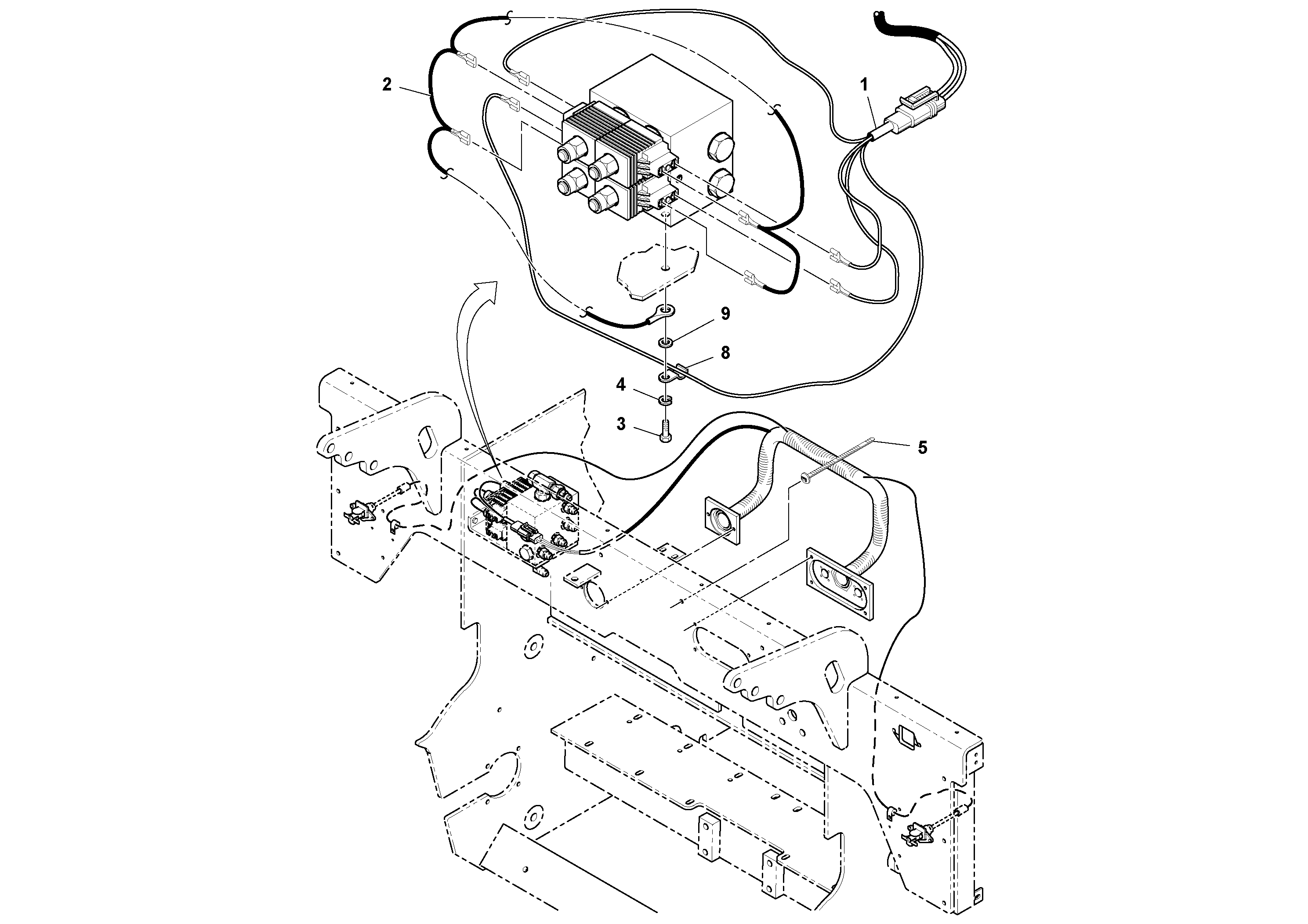 Схема запчастей Volvo PF4410 - 95274 Power Tunnel Assembly PF4410 S/N 197449-