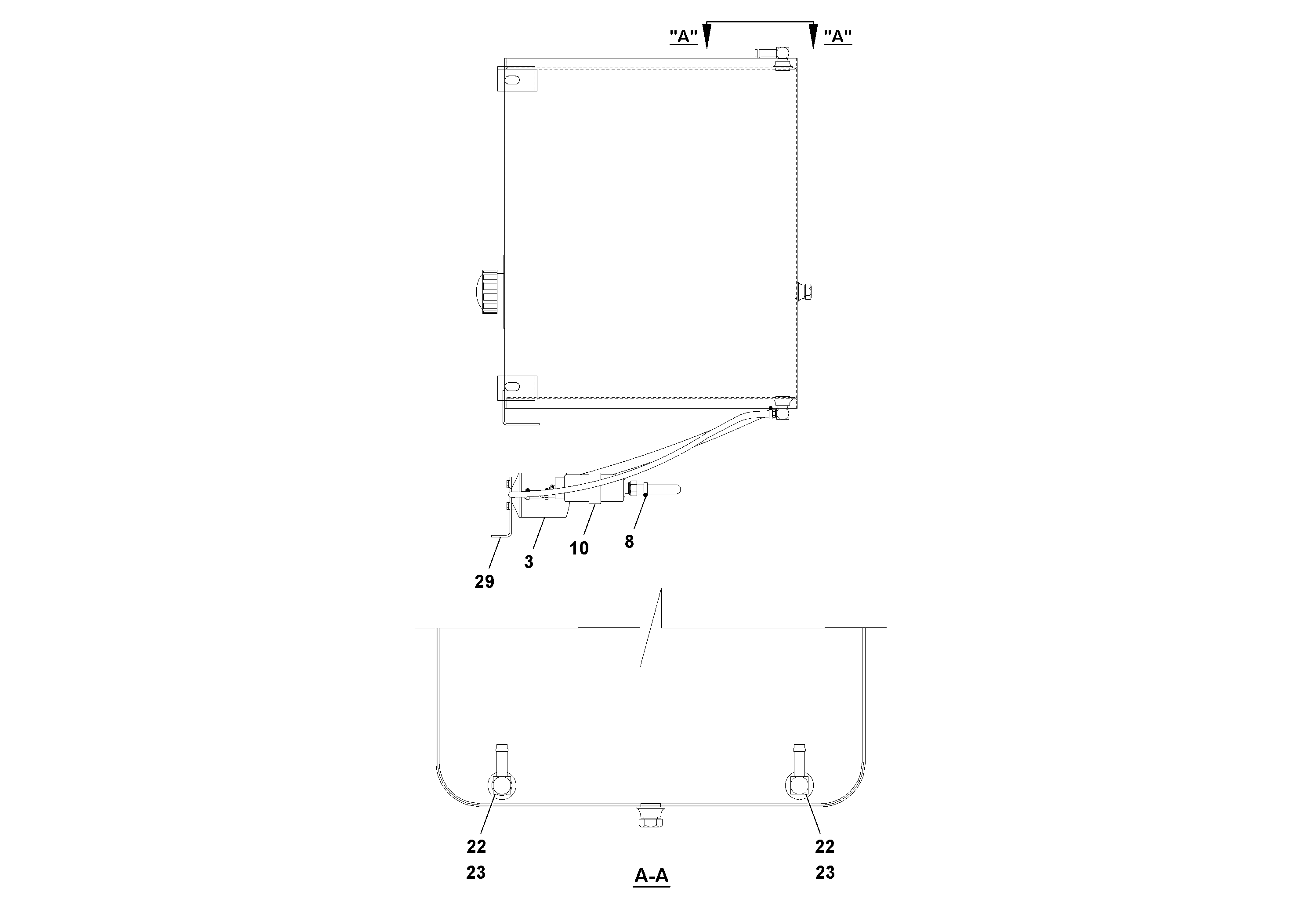 Схема запчастей Volvo PF4410 - 74332 Fuel Tank/pump Assembly PF4410 S/N 375009-