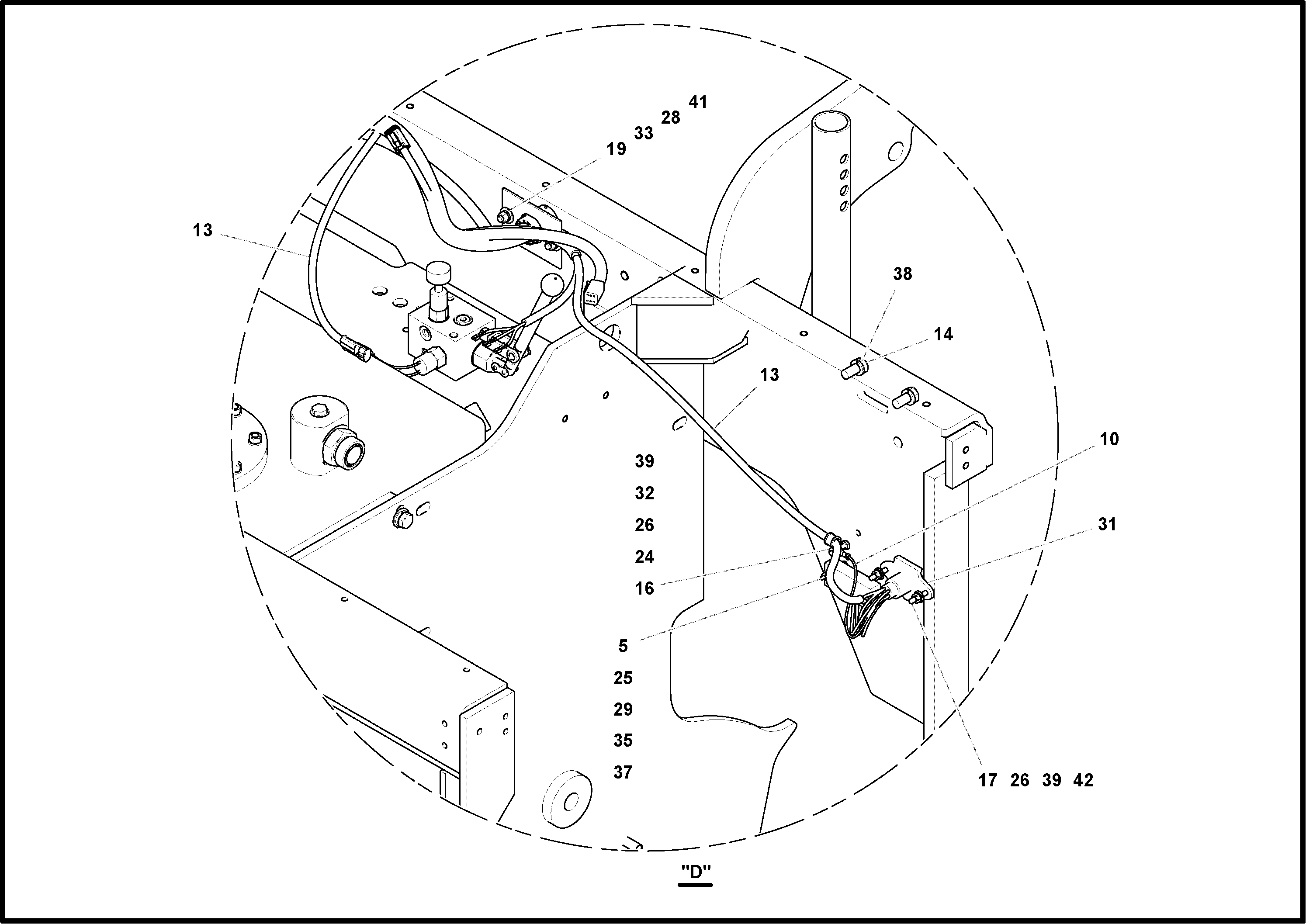 Схема запчастей Volvo PF4410 - 75191 Electrical Installation PF4410 S/N 375009-
