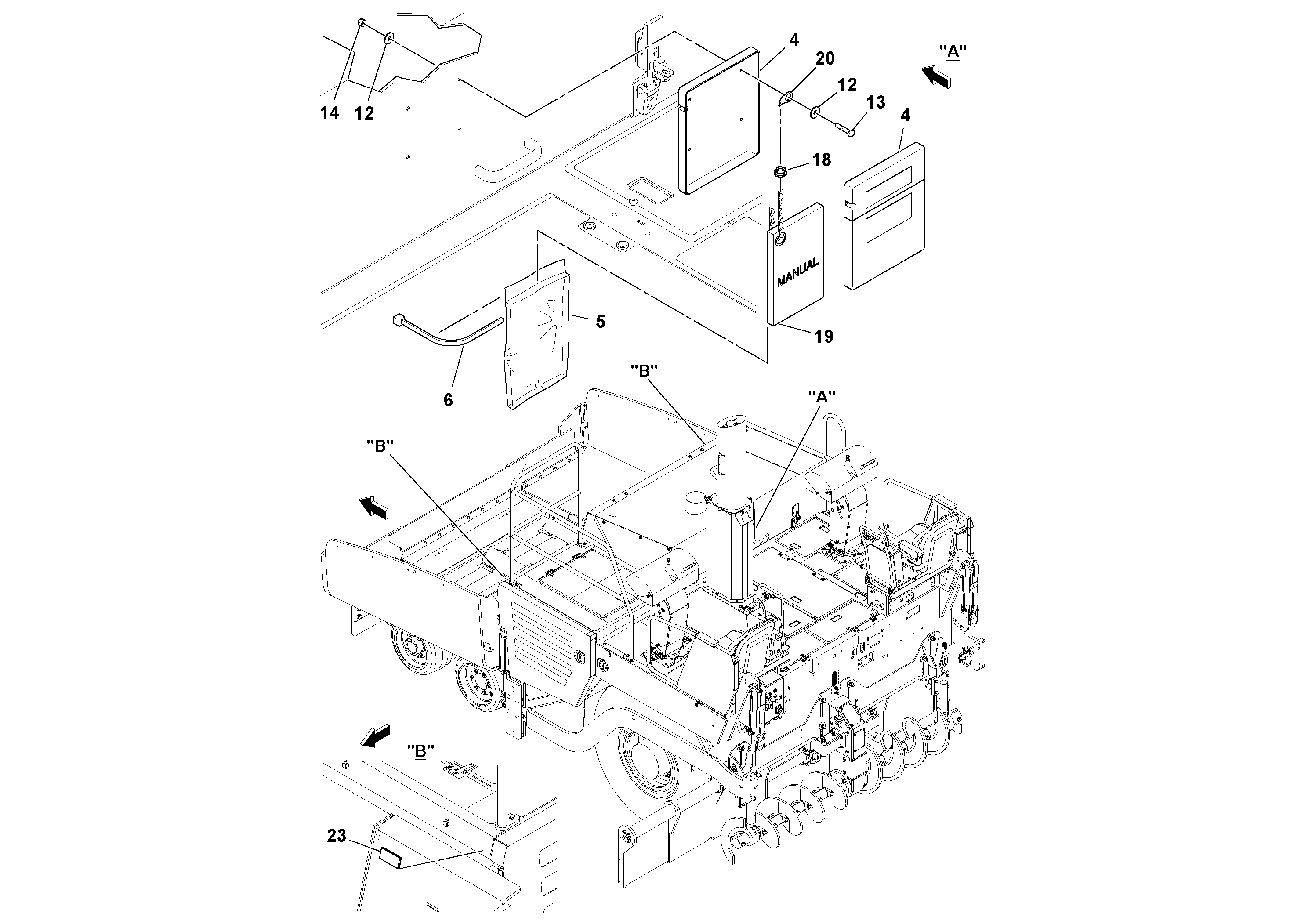 Схема запчастей Volvo PF6110 - 55147 Miscellaneous Equipment PF6110 S/N 197474 -