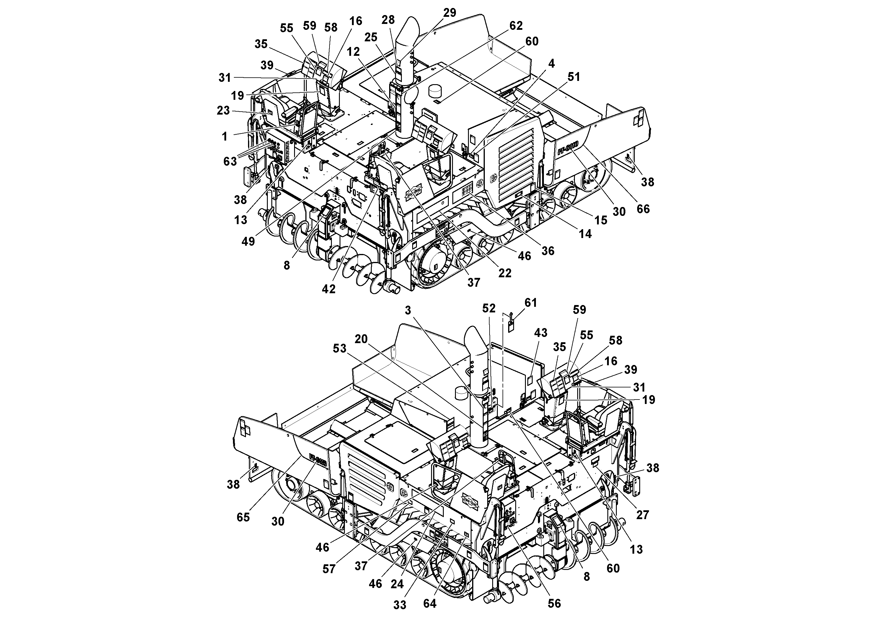 Схема запчастей Volvo PF6110 - 102998 Decal Installation PF6110 S/N 197474 -