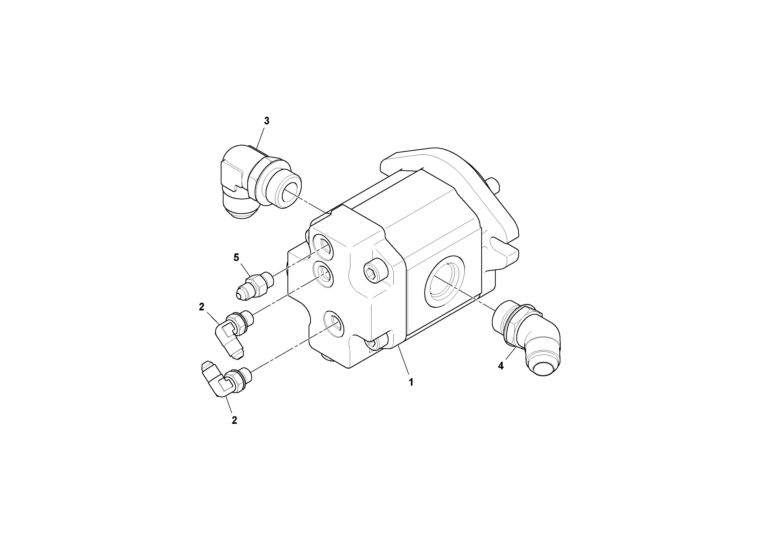 Схема запчастей Volvo PF6110 - 50632 Fan Motor Assembly PF6110 S/N 197474 -