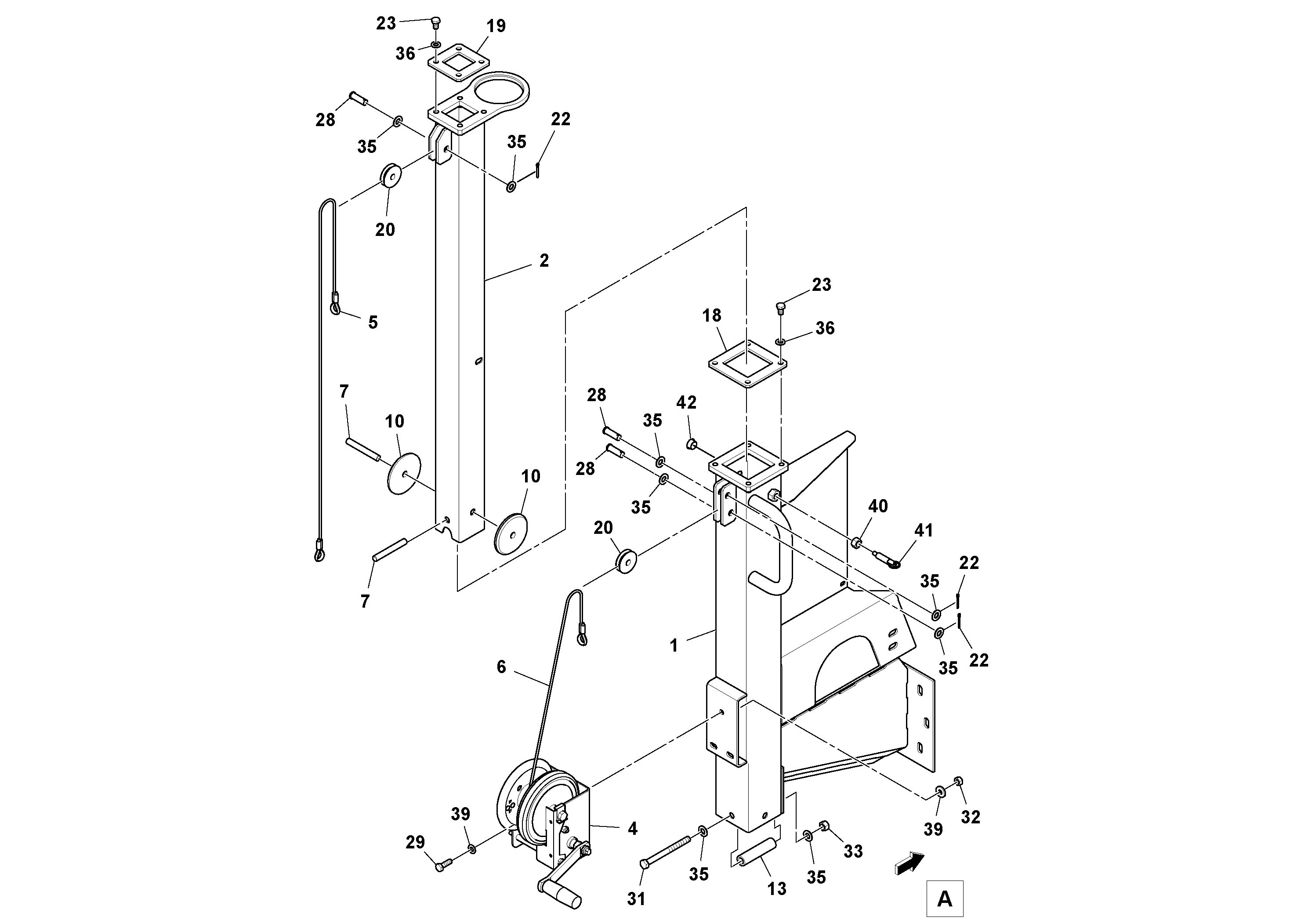 Схема запчастей Volvo PF6110 - 58458 Light Tower Kit PF6110 S/N 197474 -