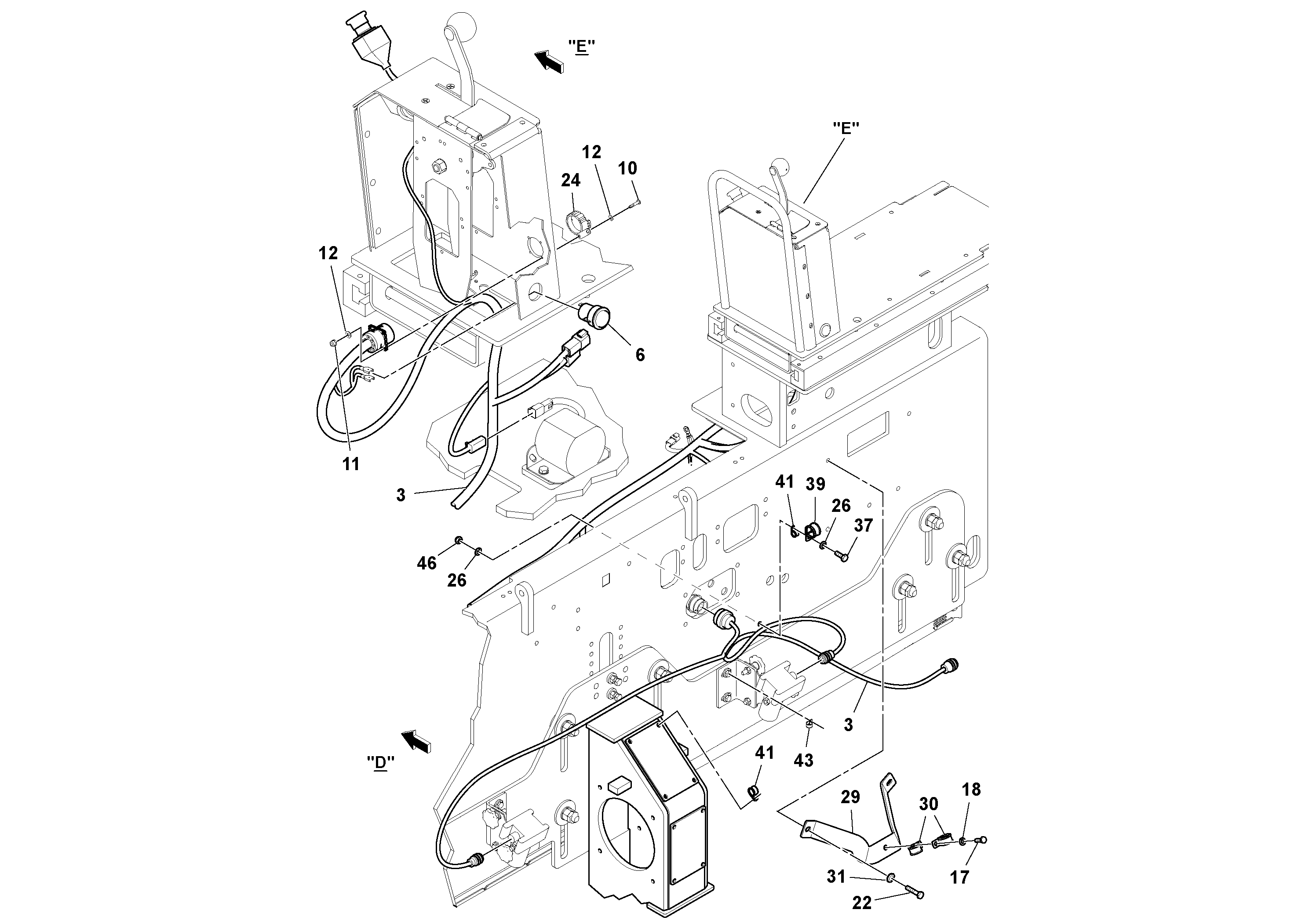 Схема запчастей Volvo PF6110 - 7226 Harness Installation PF6110 S/N 197474 -