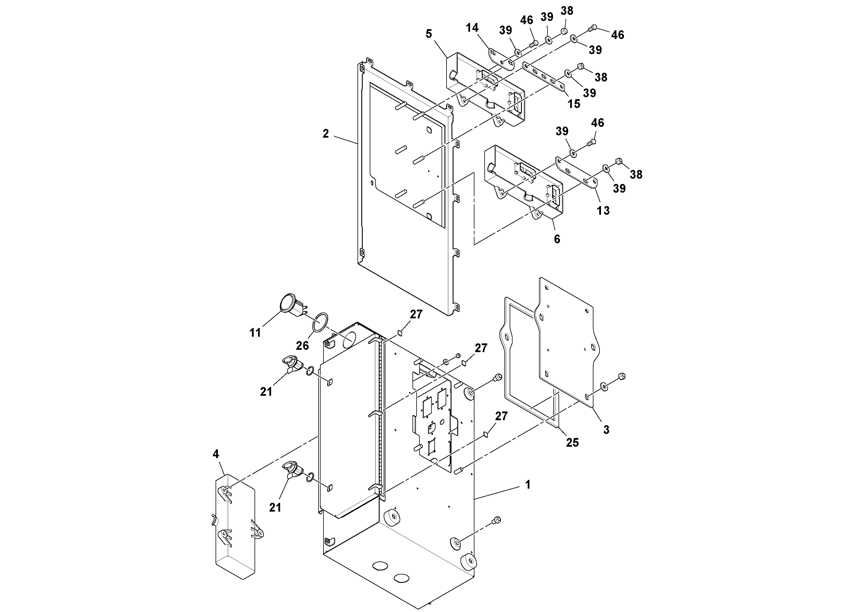 Схема запчастей Volvo PF6110 - 56561 Junction Box PF6110 S/N 197474 -