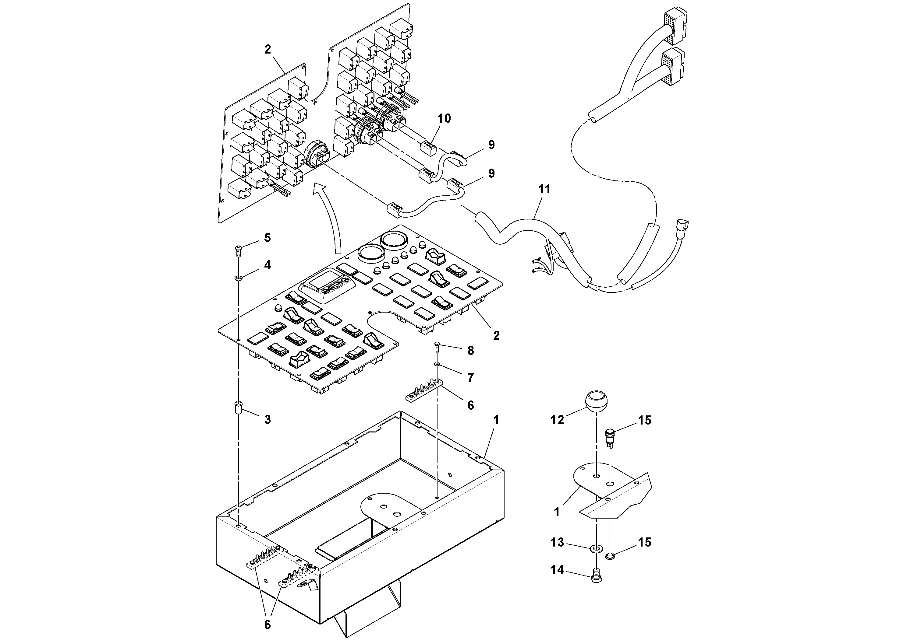 Схема запчастей Volvo PF6110 - 72561 Track Panel Assembly PF6110 S/N 197474 -