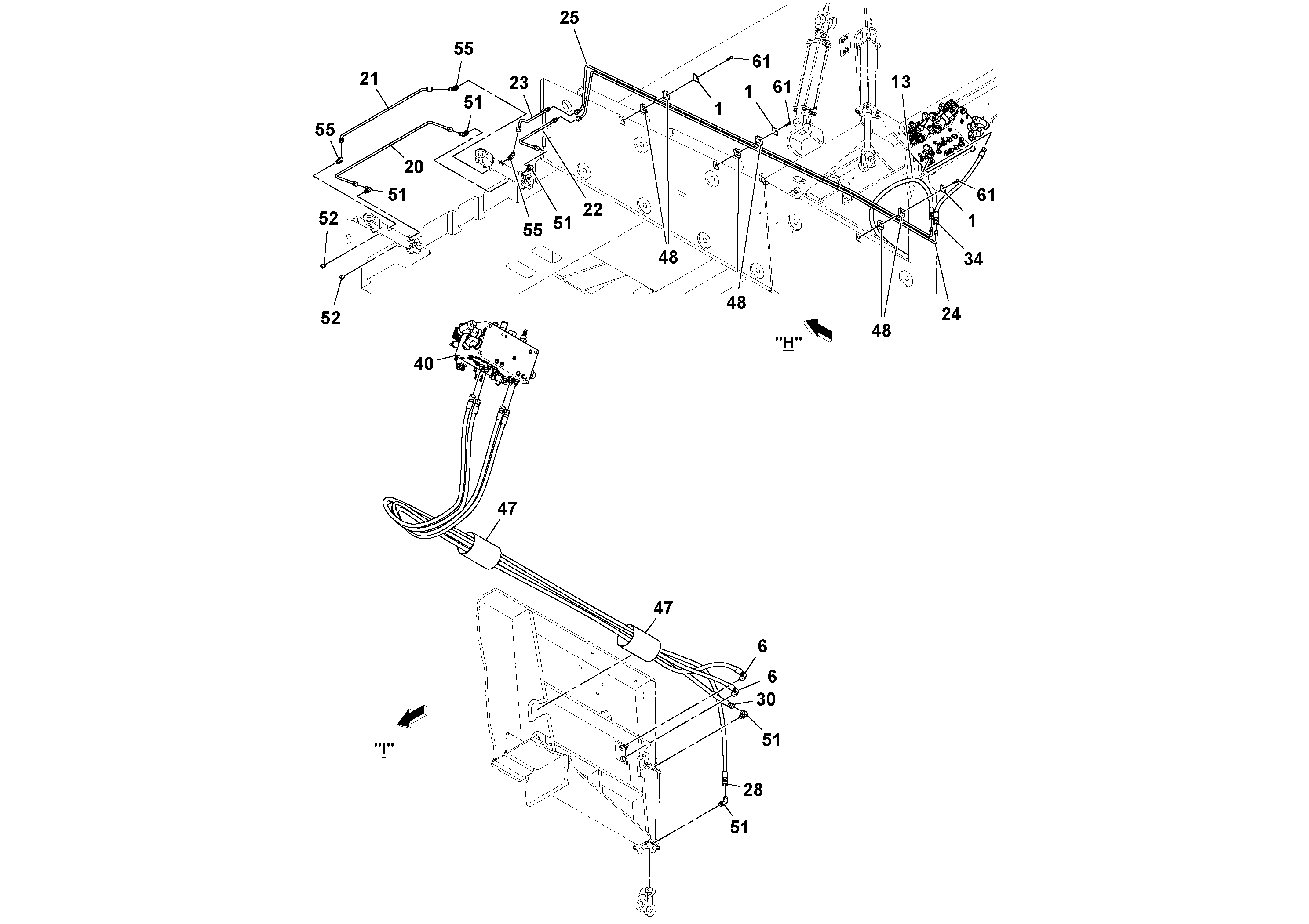 Схема запчастей Volvo PF6110 - 19785 General Purpose Hydraulic System PF6110 S/N 197474 -