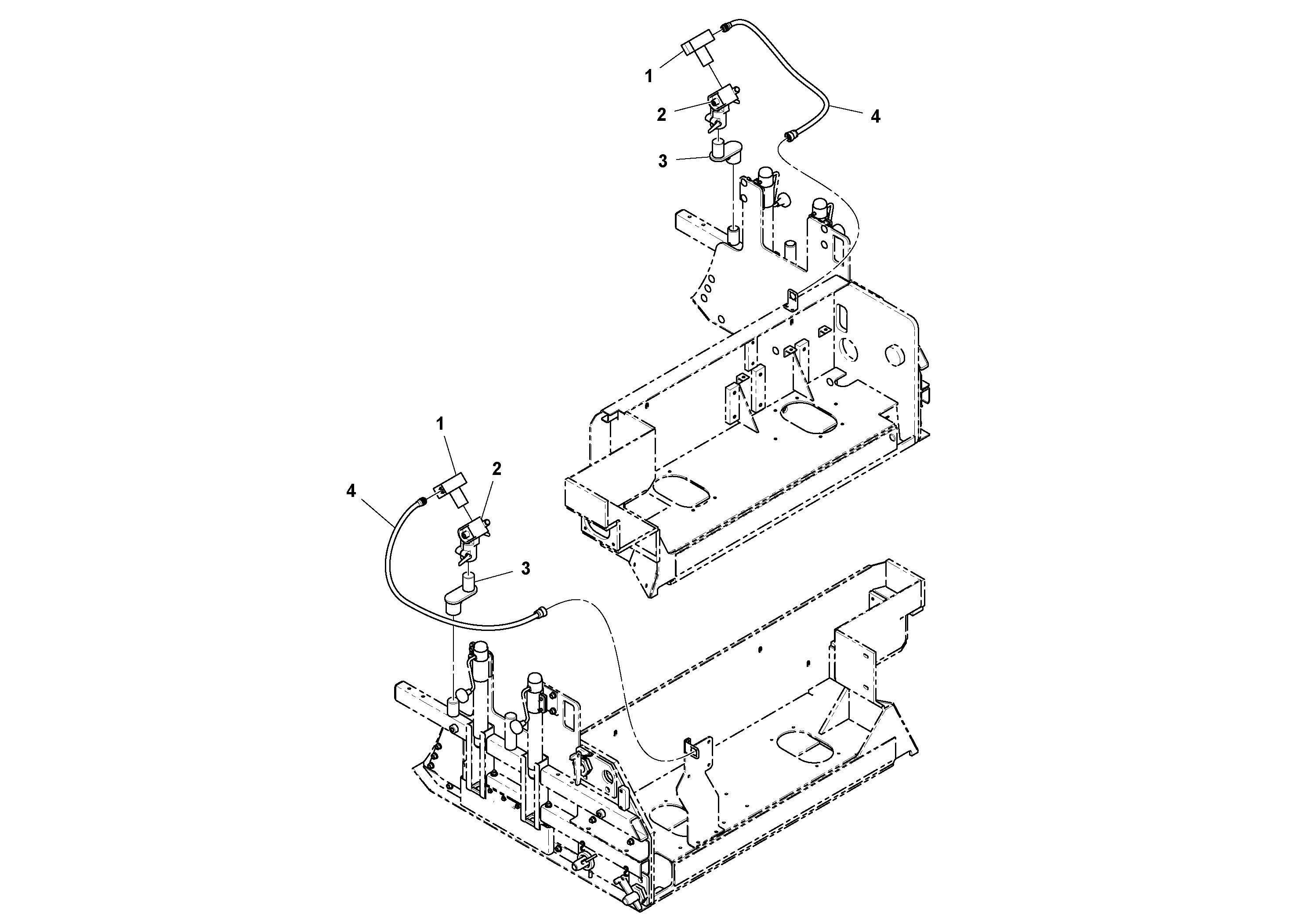 Схема запчастей Volvo PF6110 - 26632 Feeder Control Installation PF6110 S/N 197474 -