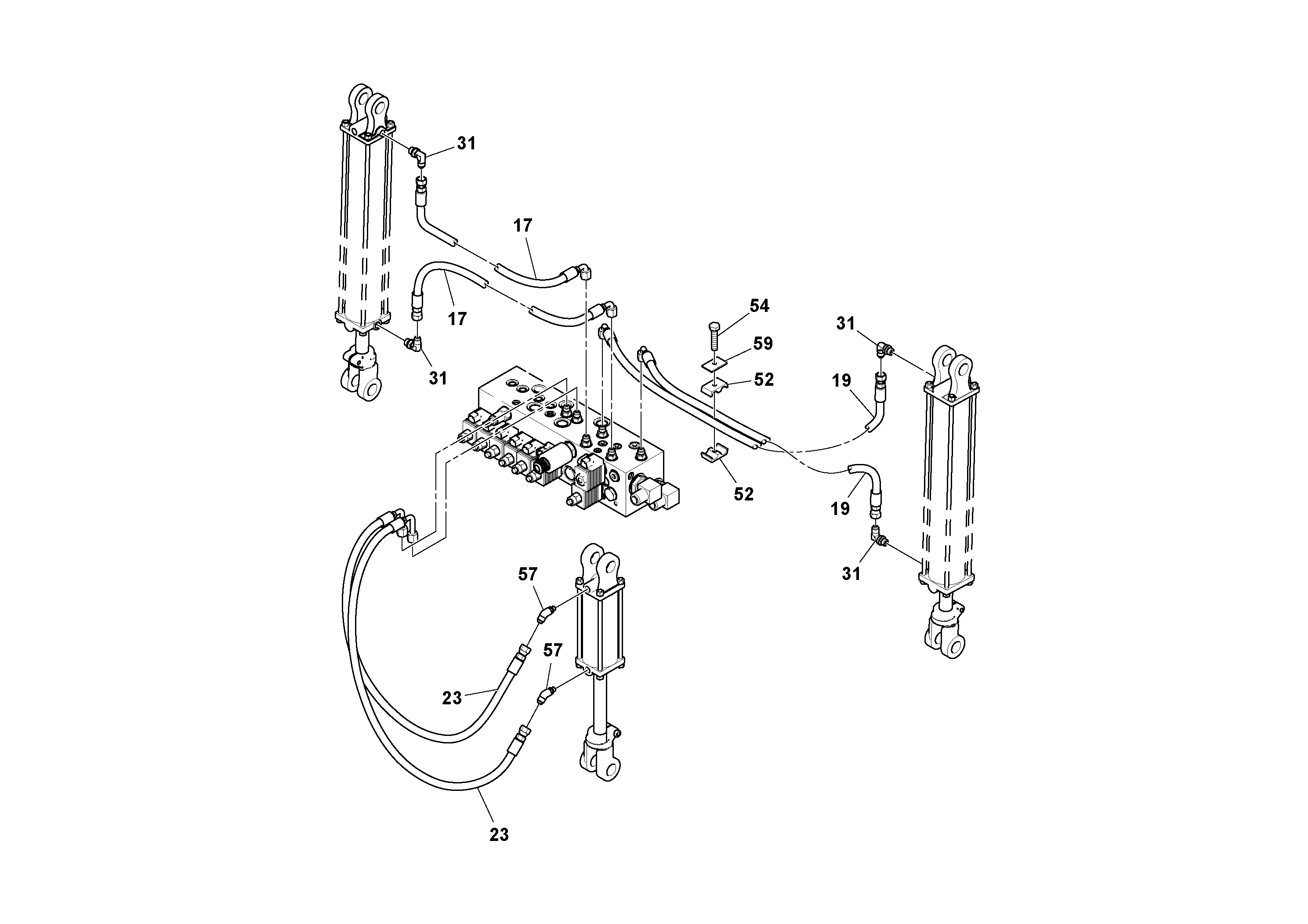 Схема запчастей Volvo PF6110 - 25946 Hydraulic Gear Pump Installation PF6110 S/N 197474 -