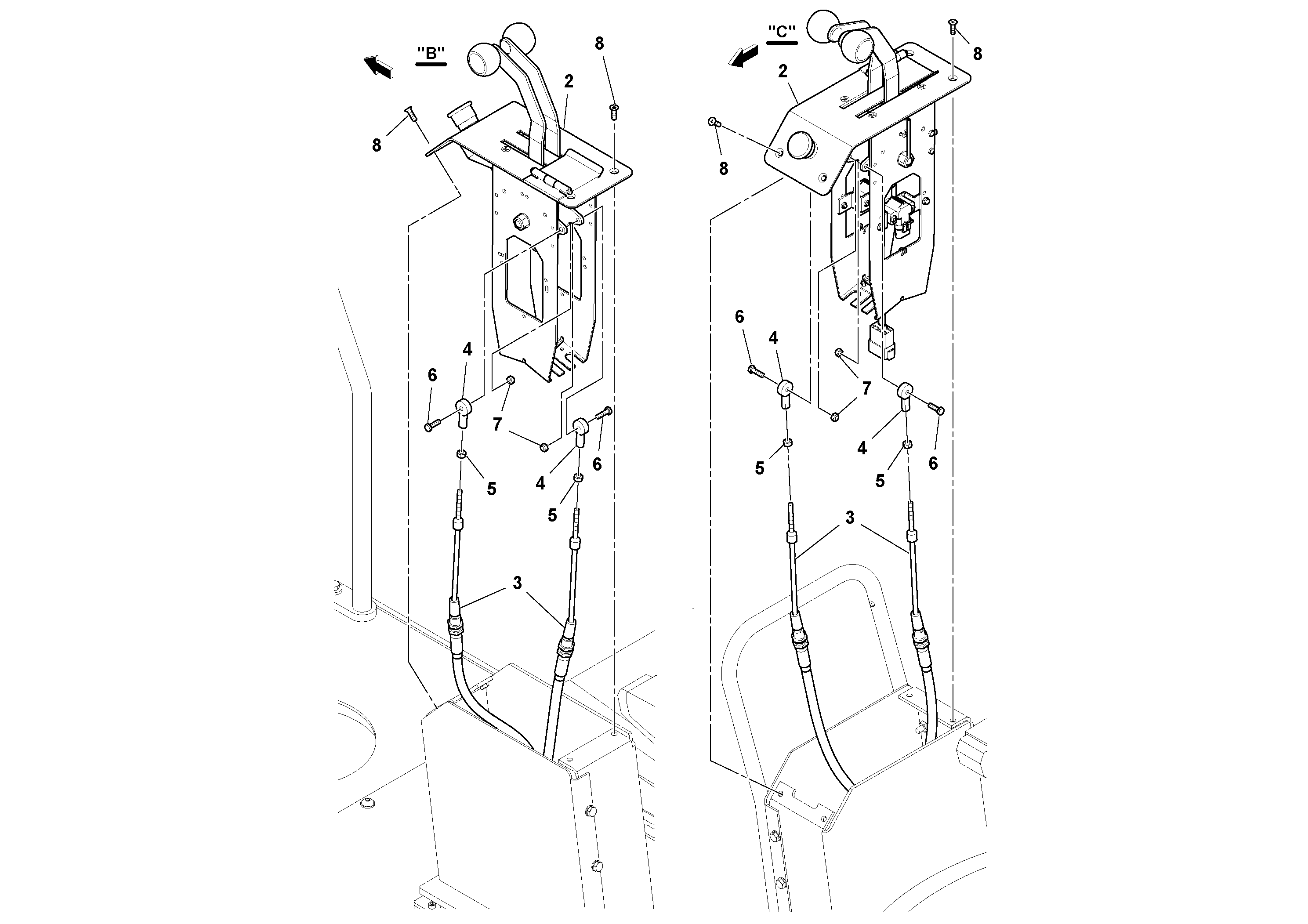 Схема запчастей Volvo PF6110 - 12908 Control Installation PF6110 S/N 197474 -