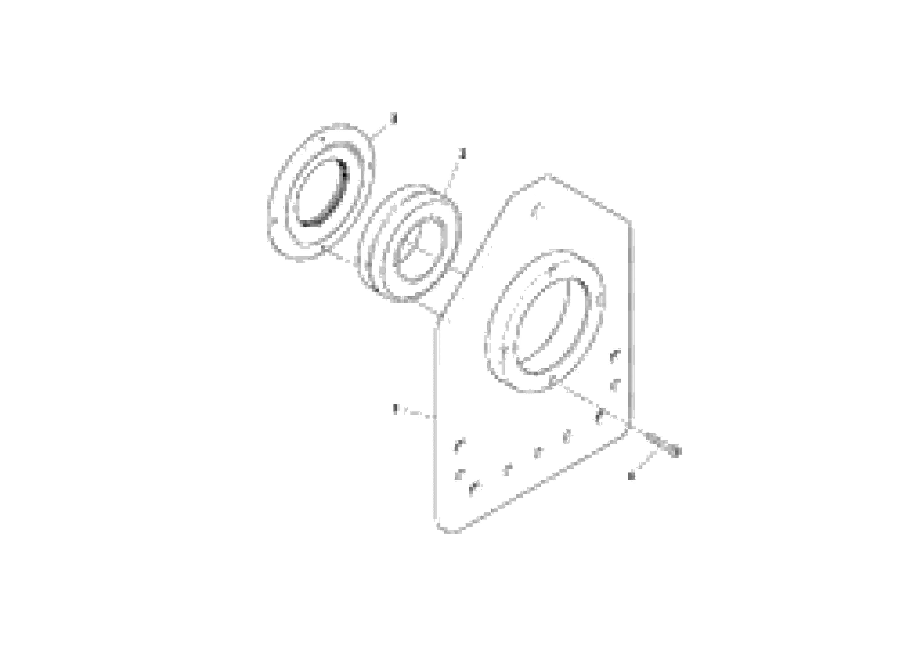 Схема запчастей Volvo PF6110 - 6895 Outboard Conveyor Bearing Assembly PF6110 S/N 197474 -