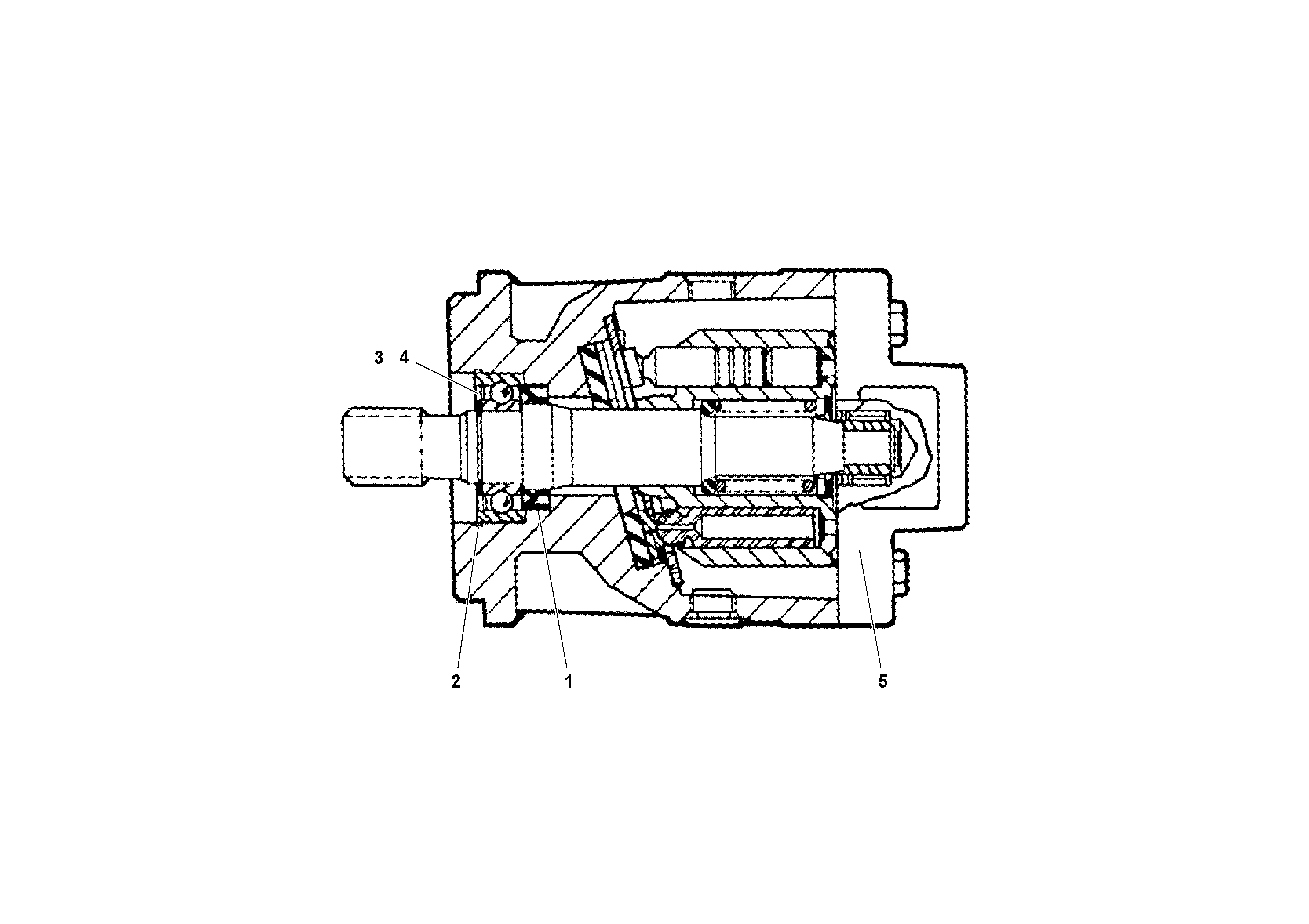 Схема запчастей Volvo PF6110 - 7303 Drive Motor PF6110 S/N 197474 -
