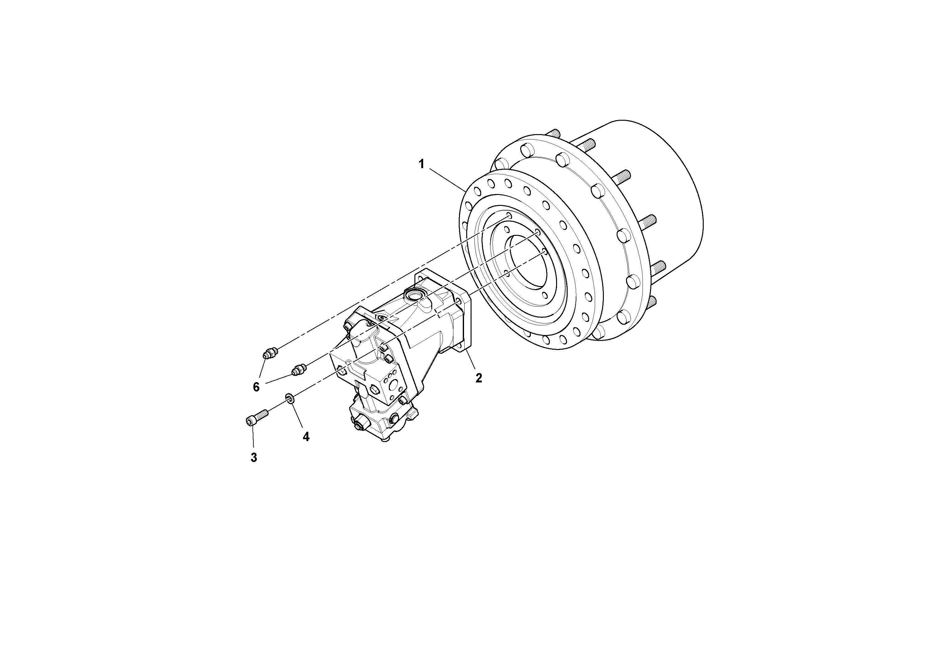 Схема запчастей Volvo PF6110 - 42945 Planetary Assembly PF6110 S/N 197474 -