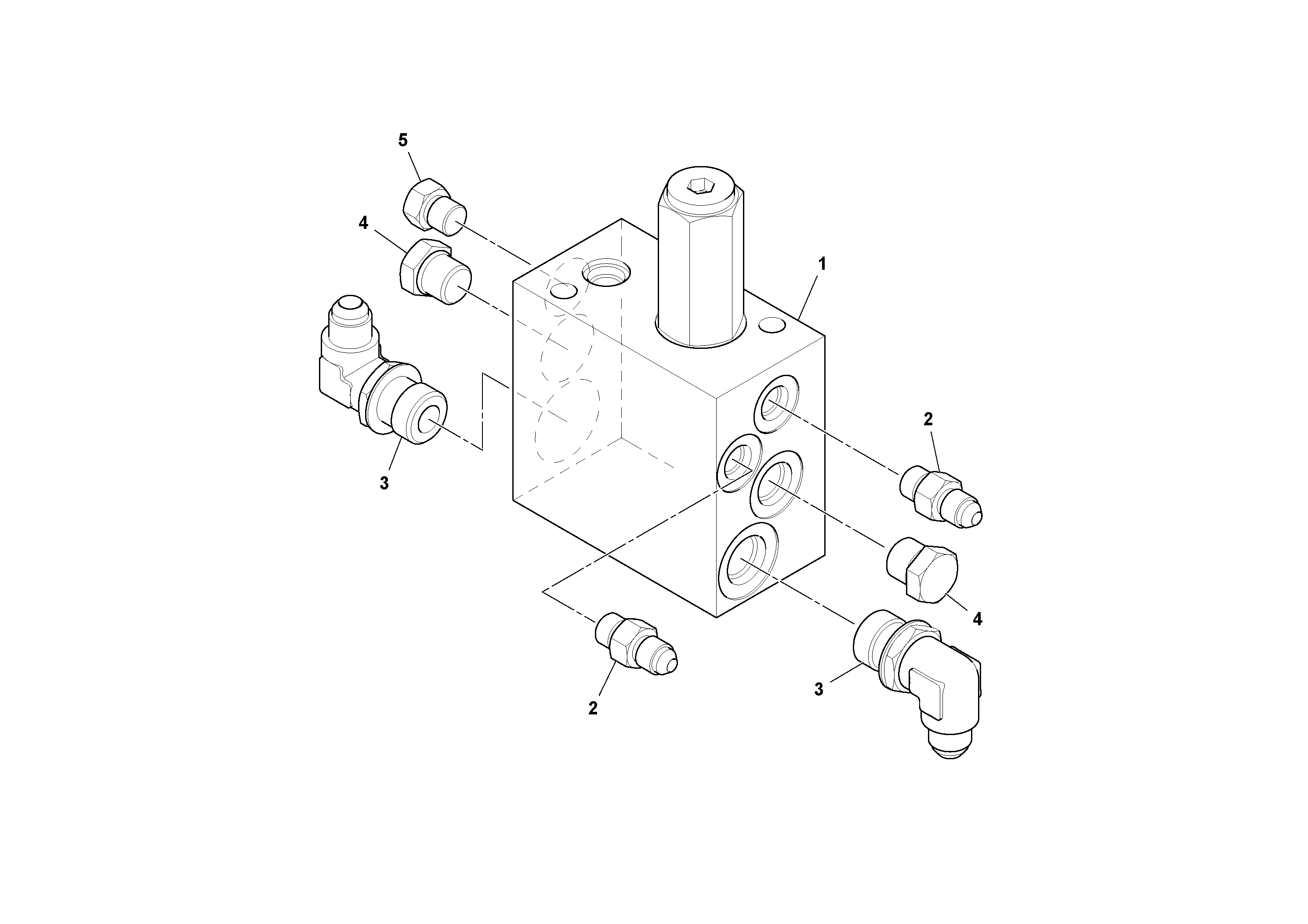 Схема запчастей Volvo PF6110 - 53826 Track Tension Valve Assembly PF6110 S/N 197474 -