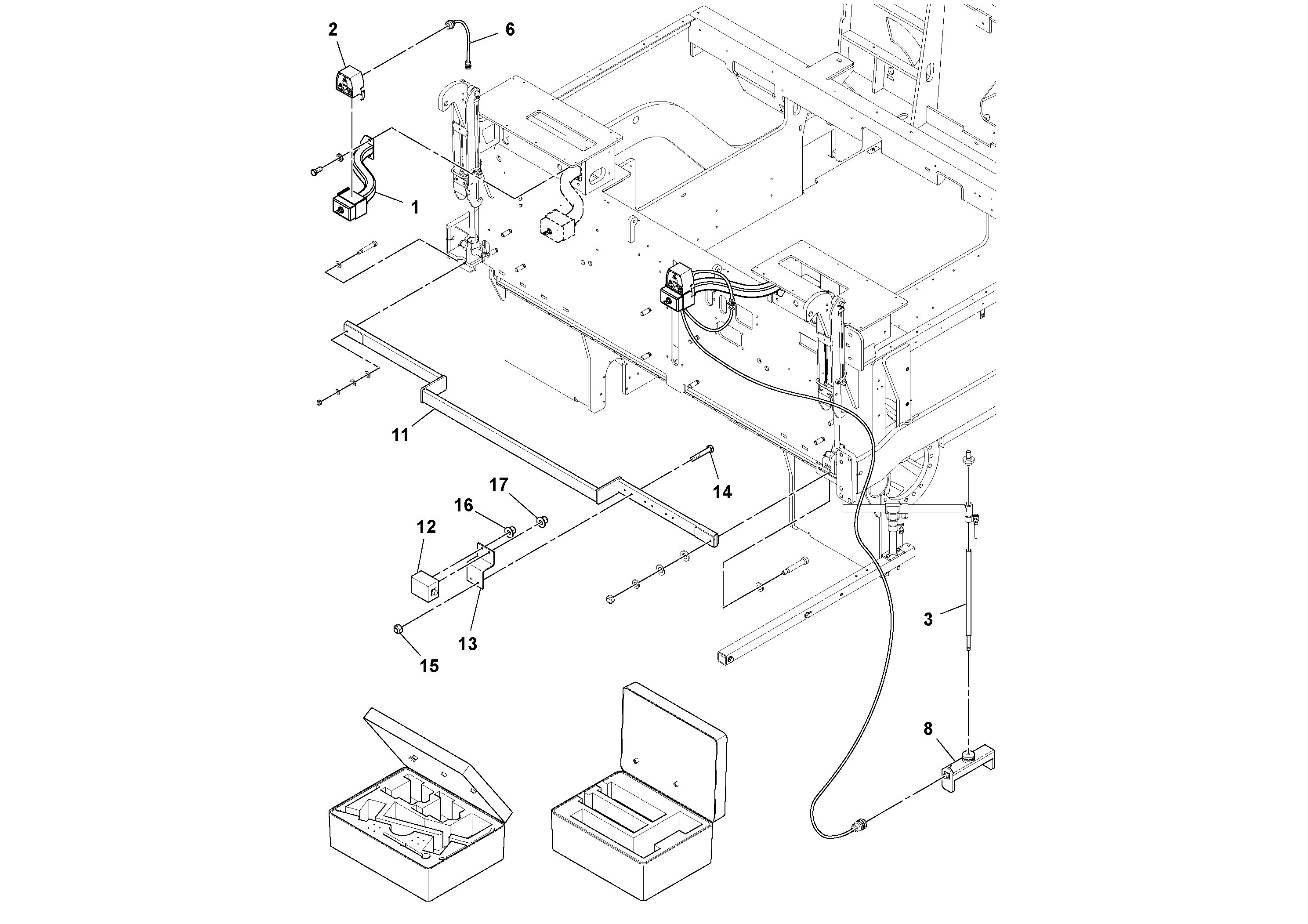 Схема запчастей Volvo PF6110 - 86349 Blaw Kontrol Installation PAVER CONTROLS ATT. PAVER CONTROLS PF6110, PF6160, PF6170