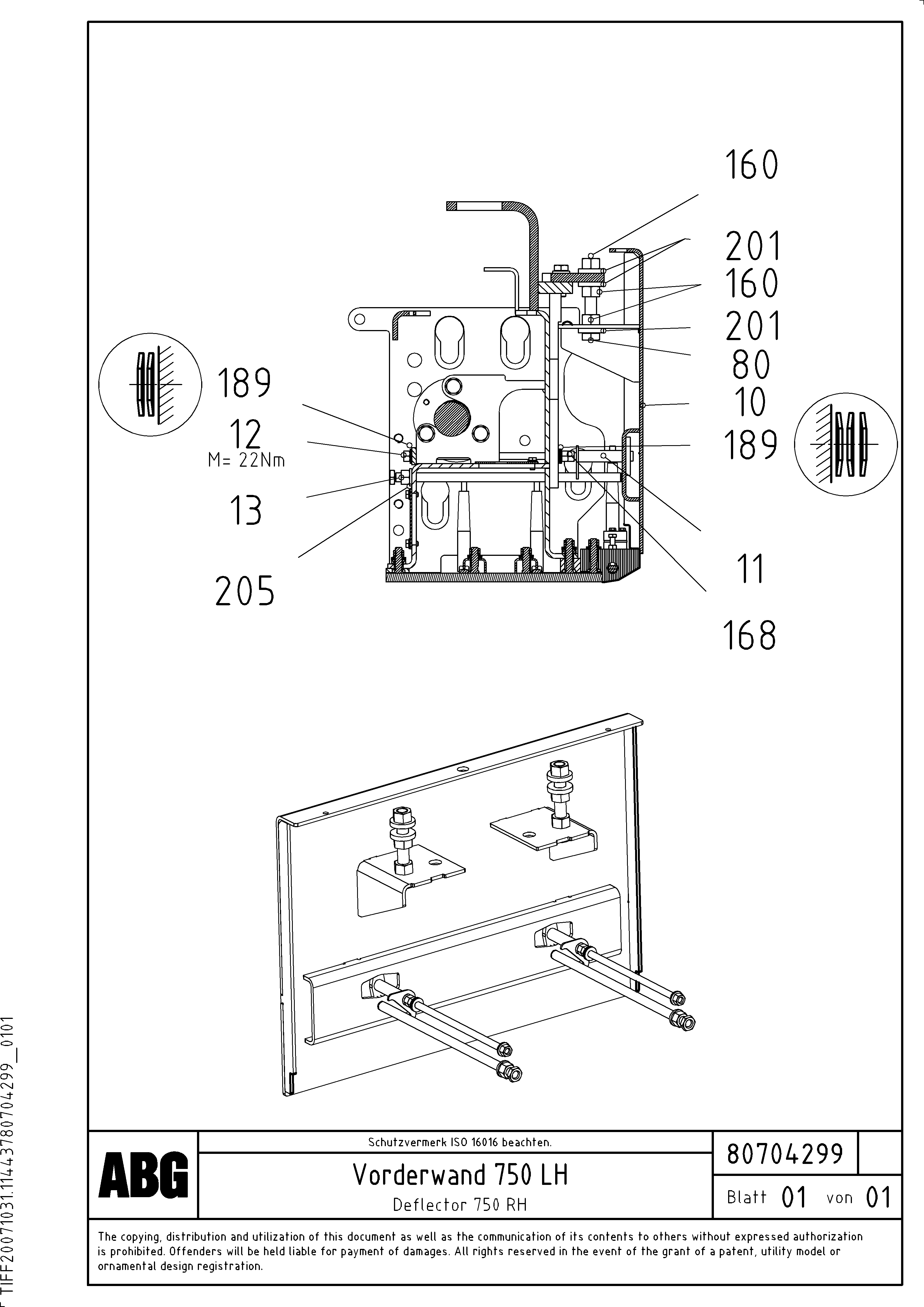 Схема запчастей Volvo PF6110 - 87483 Deflector for extension OMNI 1001 ATT. SCREEDS 3,0 - 9,0M PF6110 PF6160/PF6170