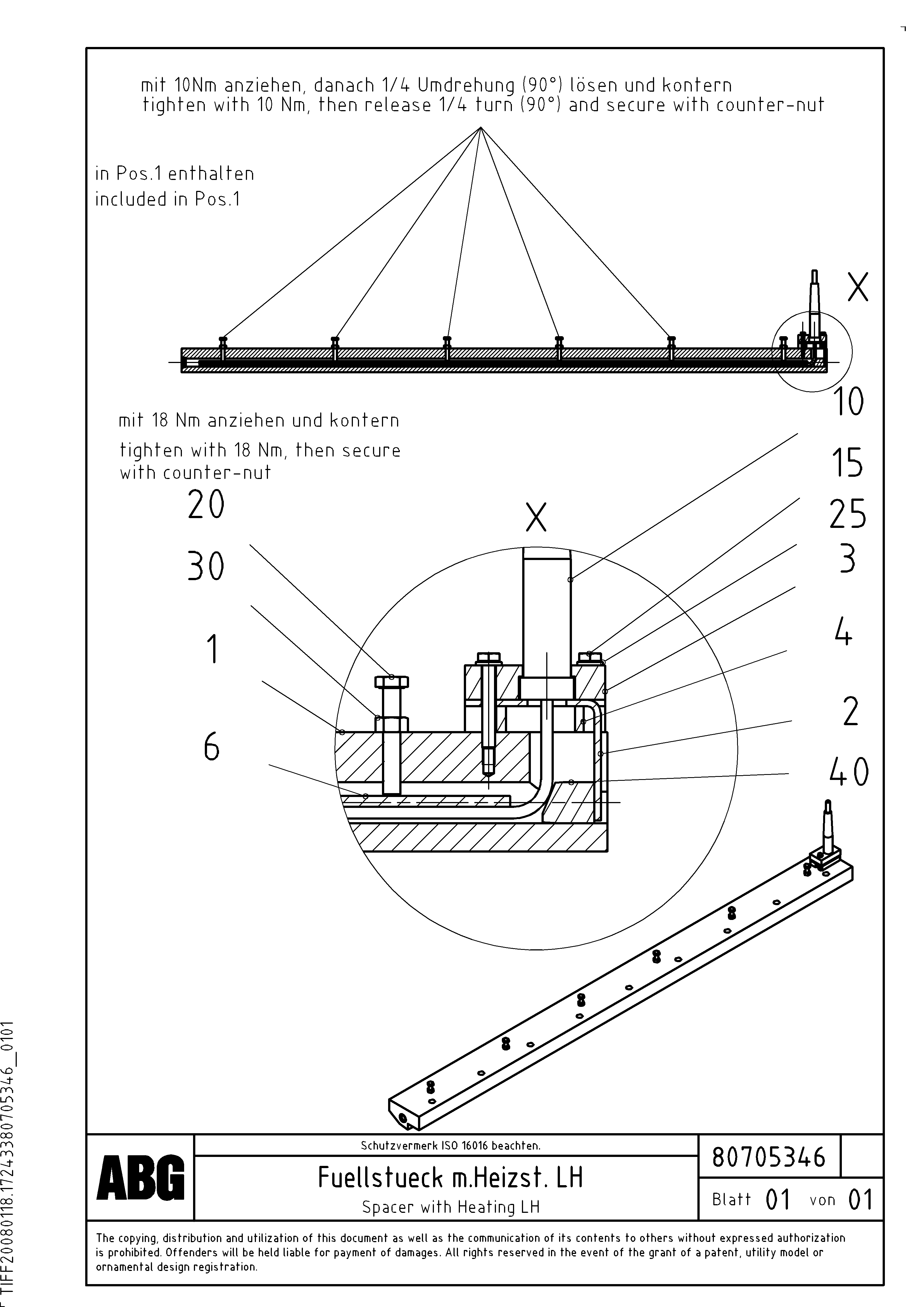Схема запчастей Volvo PF6110 - 91183 Heated bar for basic screed OMNI 1001 ATT. SCREEDS 3,0 - 9,0M PF6110 PF6160/PF6170