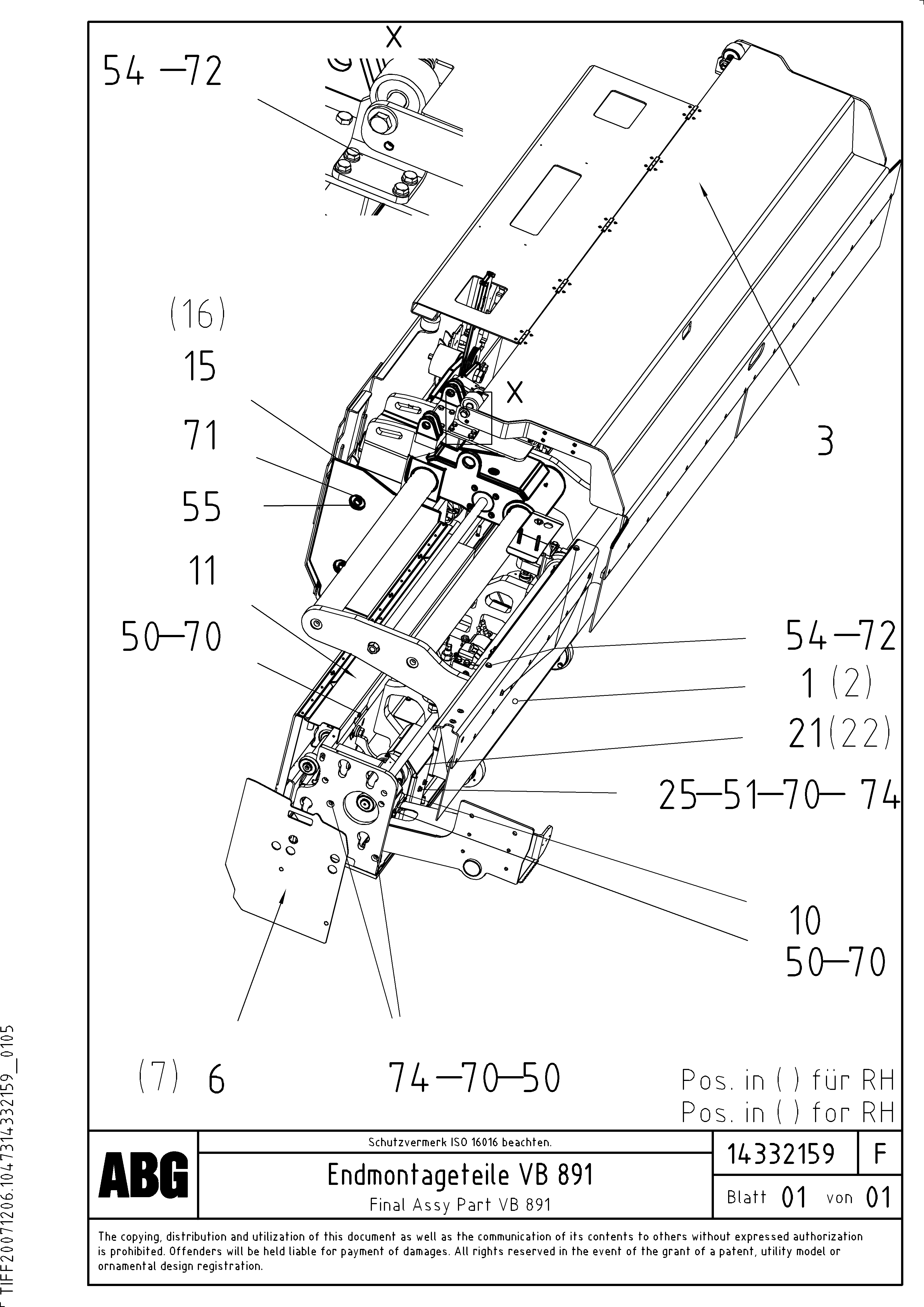 Схема запчастей Volvo PF6110 - 95267 Basic Range OMNI 1011 ATT. SCREEDS 3,0 - 9,0M PF6110 PF6160/PF6170