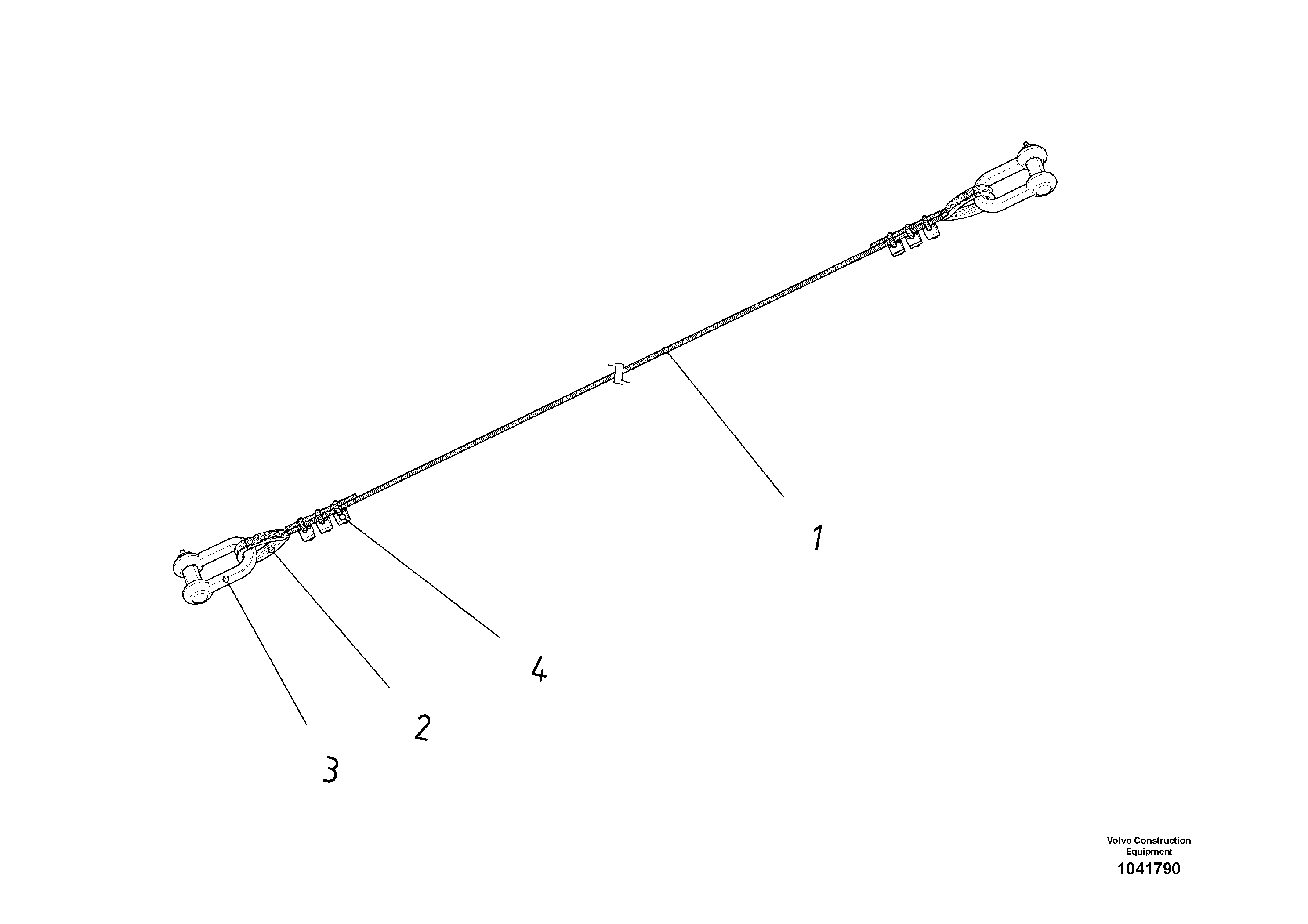Схема запчастей Volvo ABG7820B - 43948 Wire Cable ABG7820/ABG7820B ABG7820 S/N 21064-23058 ABG7820B S/N 23059 -