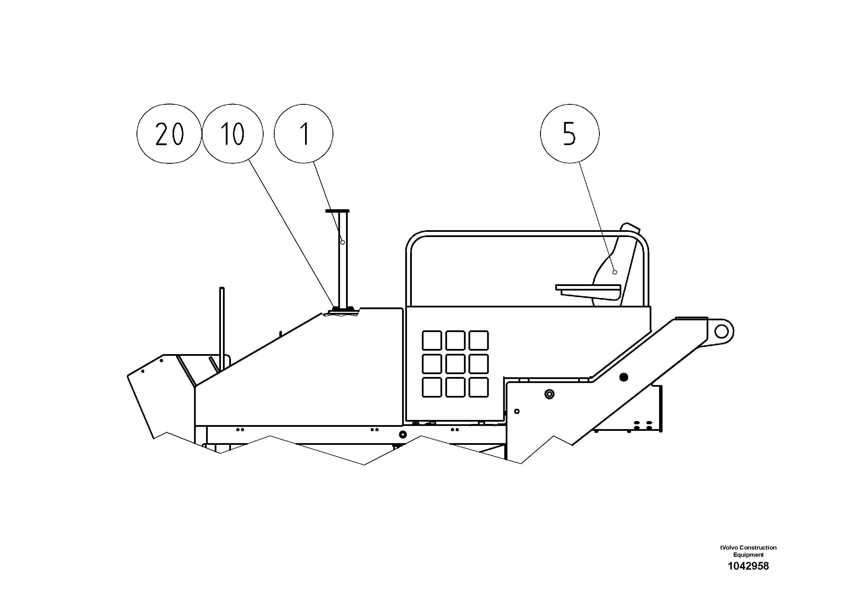 Схема запчастей Volvo ABG7820B - 8923 Headlight Holder kit ABG7820/ABG7820B ABG7820 S/N 21064-23058 ABG7820B S/N 23059 -