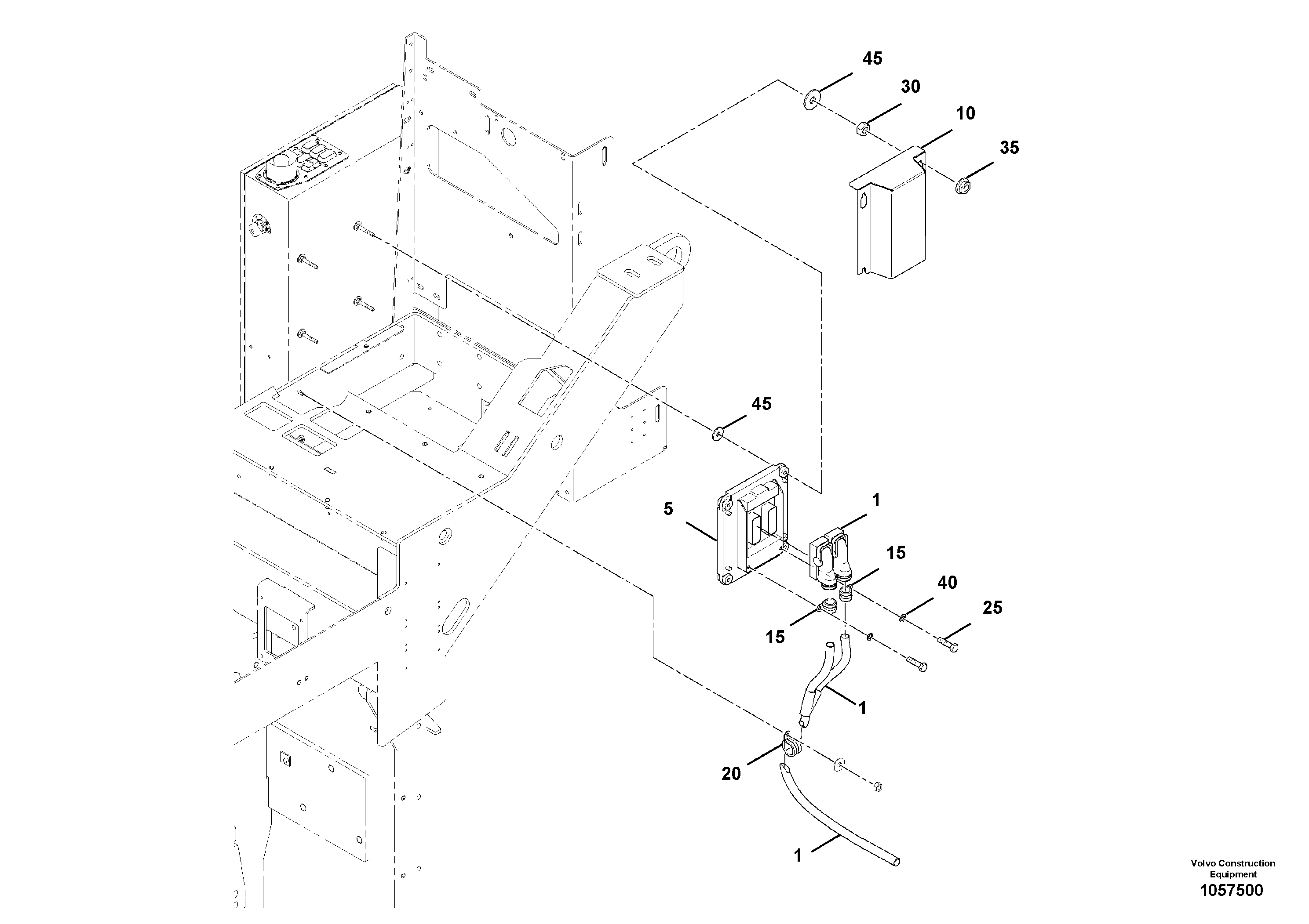 Схема запчастей Volvo ABG7820B - 98911 Engine management system, EMS ABG7820/ABG7820B ABG7820 S/N 21064-23058 ABG7820B S/N 23059 -