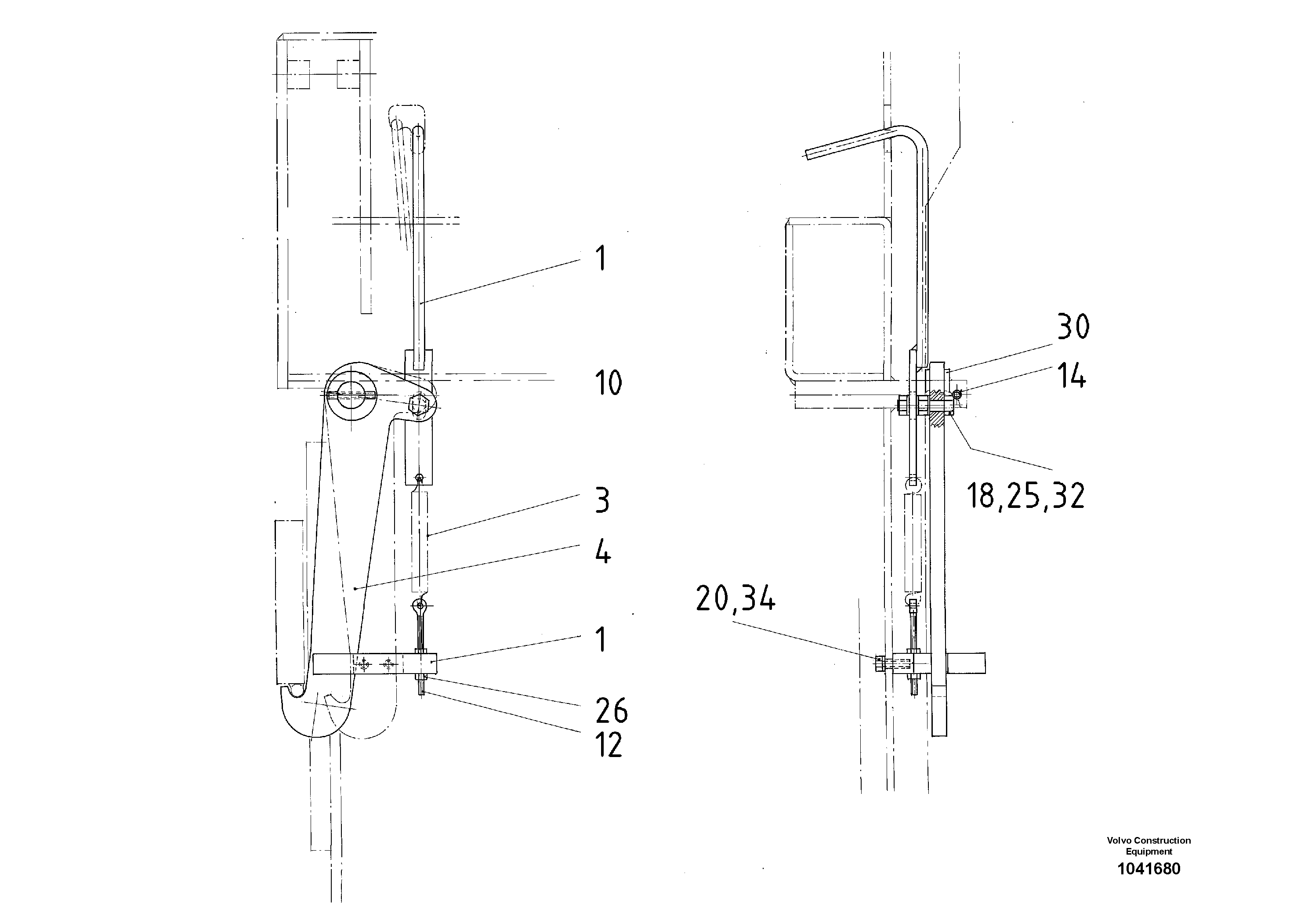 Схема запчастей Volvo ABG7820B - 89510 Screed Stop ABG7820/ABG7820B ABG7820 S/N 21064-23058 ABG7820B S/N 23059 -