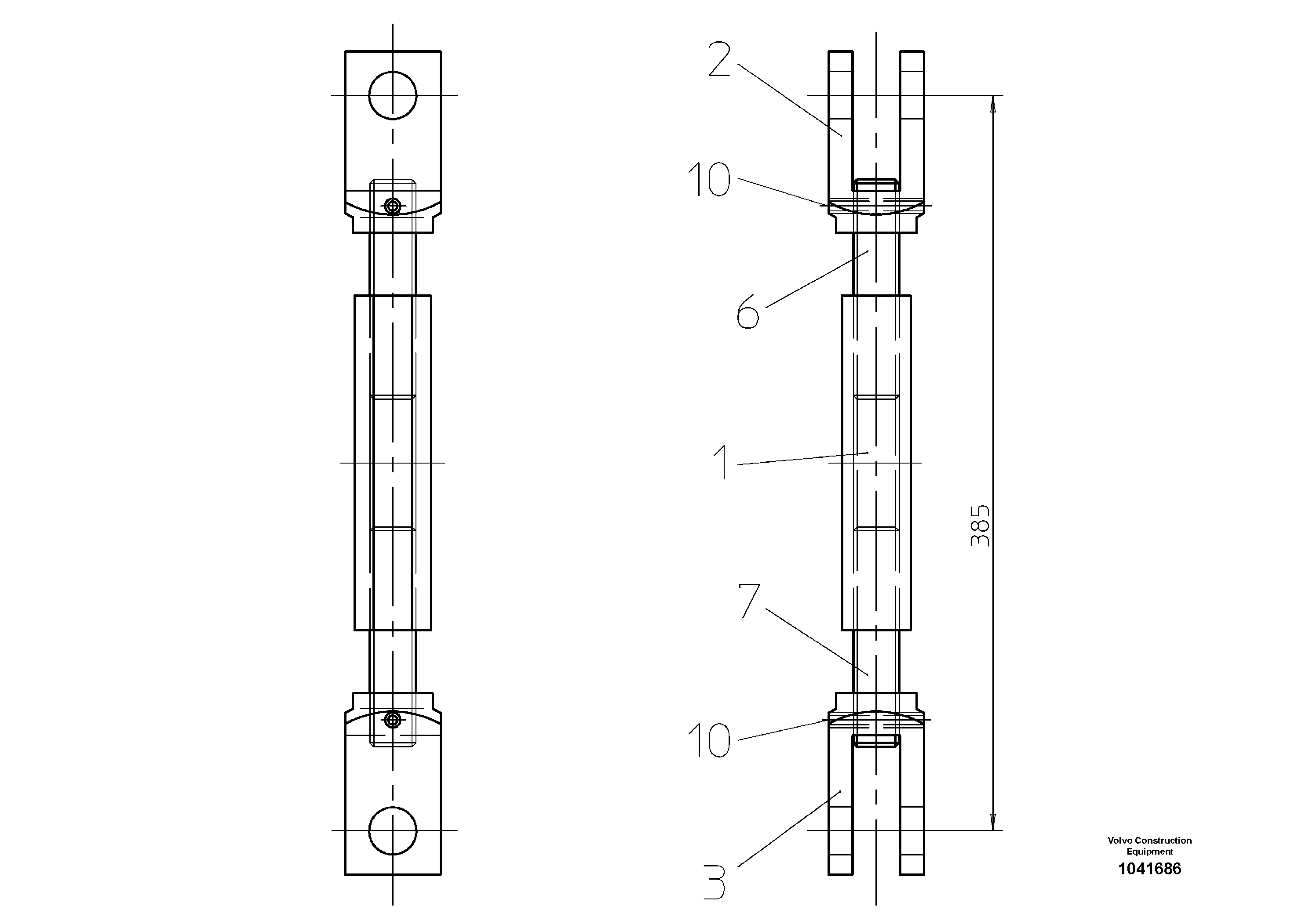 Схема запчастей Volvo ABG7820B - 86175 Turnbuckle ABG7820/ABG7820B ABG7820 S/N 21064-23058 ABG7820B S/N 23059 -
