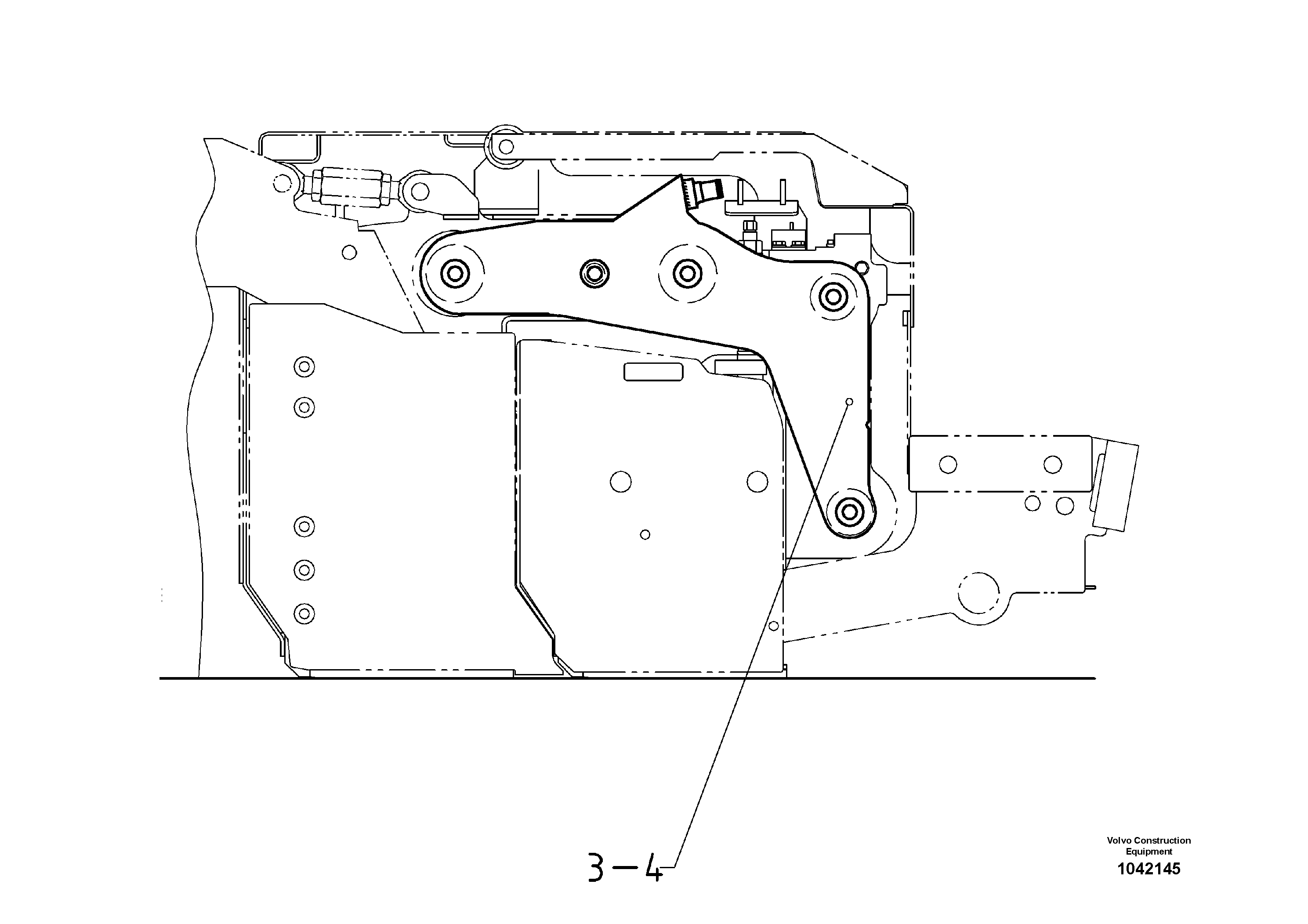 Схема запчастей Volvo ABG7820B - 49202 Side Piece ABG7820/ABG7820B ABG7820 S/N 21064-23058 ABG7820B S/N 23059 -