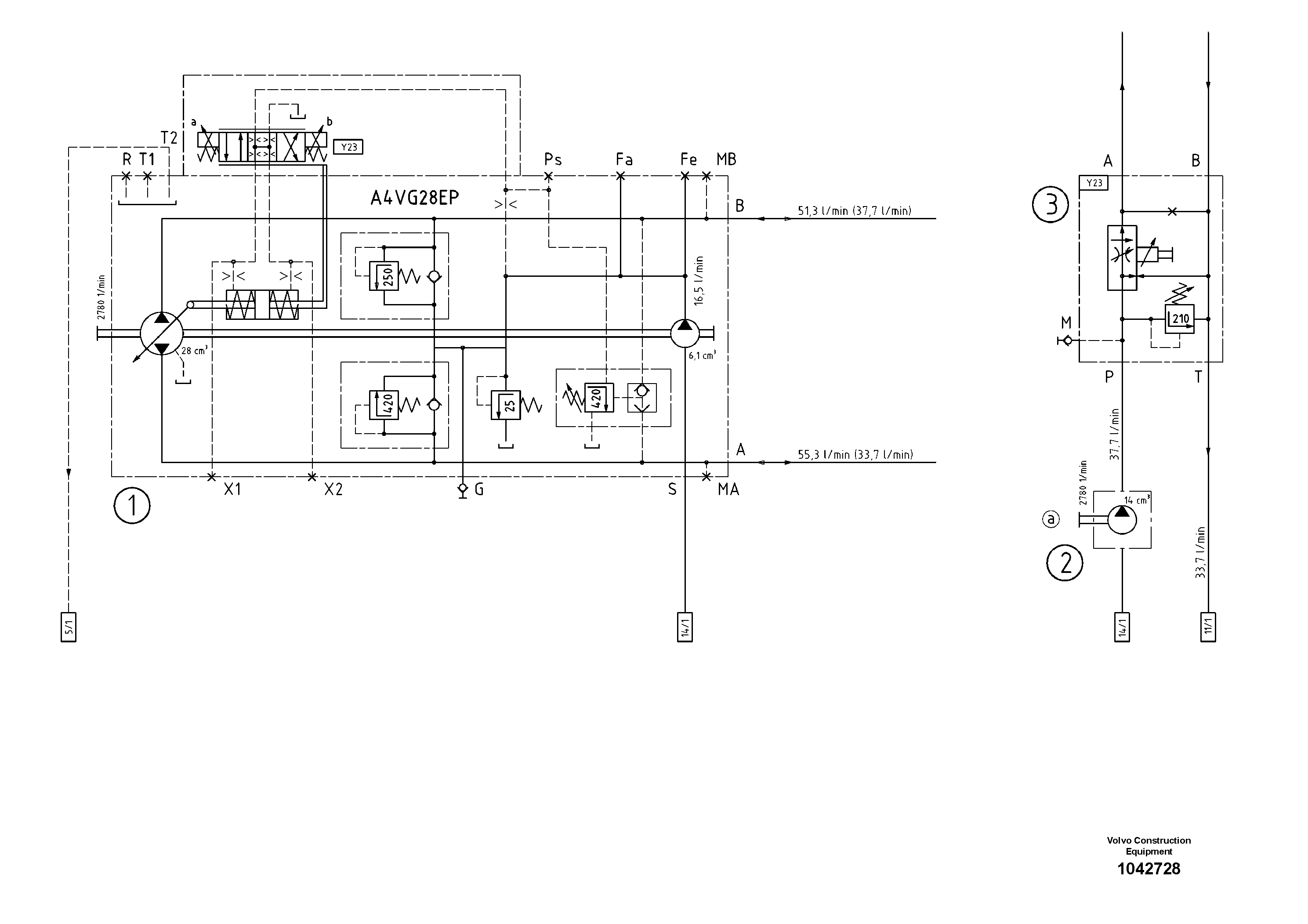 Схема запчастей Volvo ABG7820B - 43179 Diagram ABG7820/ABG7820B ABG7820 S/N 21064-23058 ABG7820B S/N 23059 -
