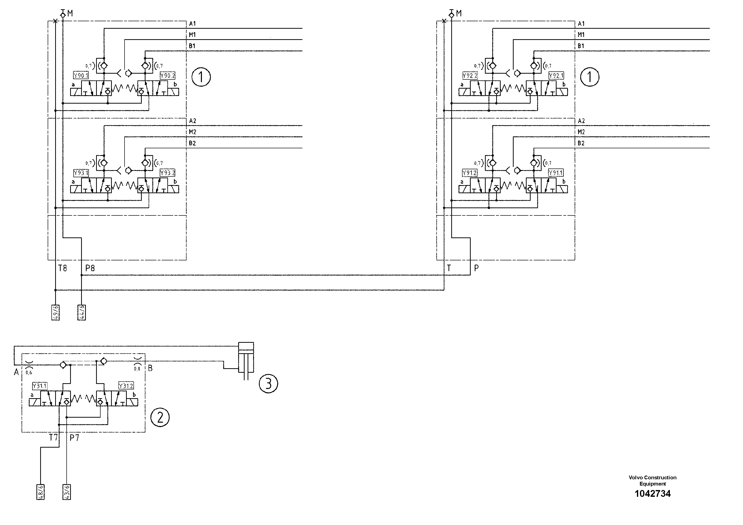 Схема запчастей Volvo ABG7820B - 43186 Diagram ABG7820/ABG7820B ABG7820 S/N 21064-23058 ABG7820B S/N 23059 -