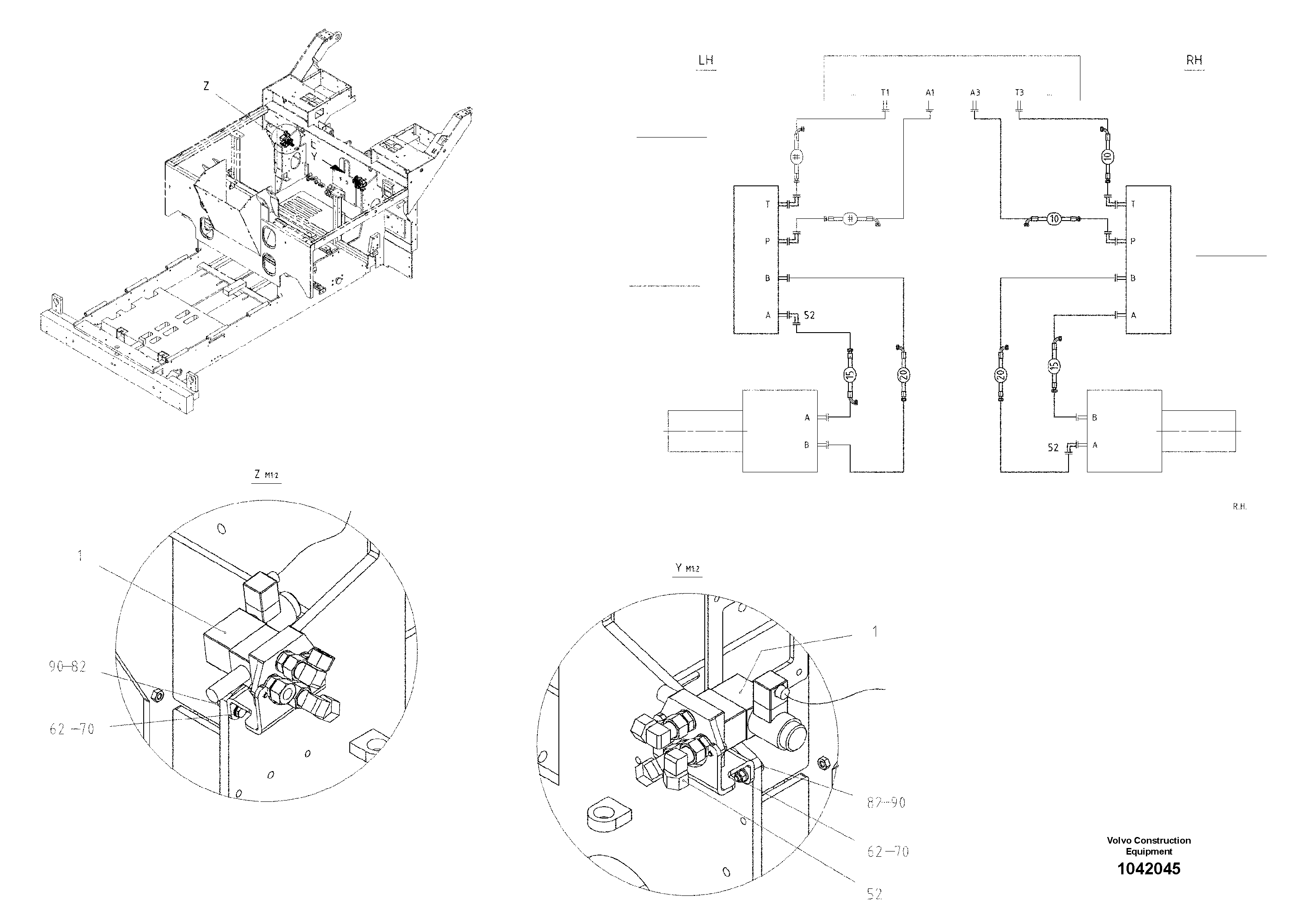 Схема запчастей Volvo ABG7820B - 46705 Reverse Conveyor ABG7820/ABG7820B ABG7820 S/N 21064-23058 ABG7820B S/N 23059 -