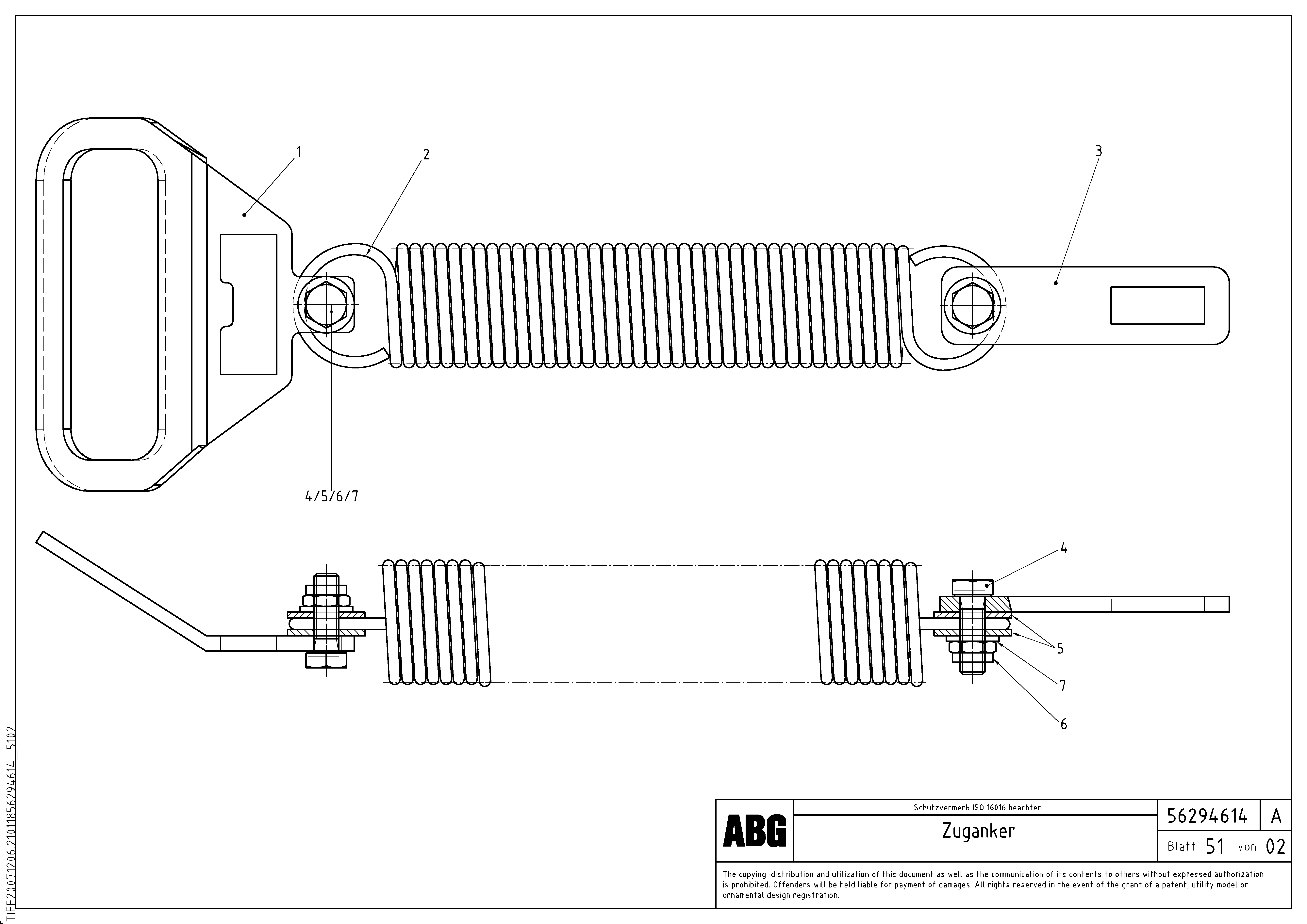Схема запчастей Volvo ABG7820B - 82085 Anchor VDT 121 ATT. SCREED 2,5 - 9,0 M ABG7820/ABG7820B