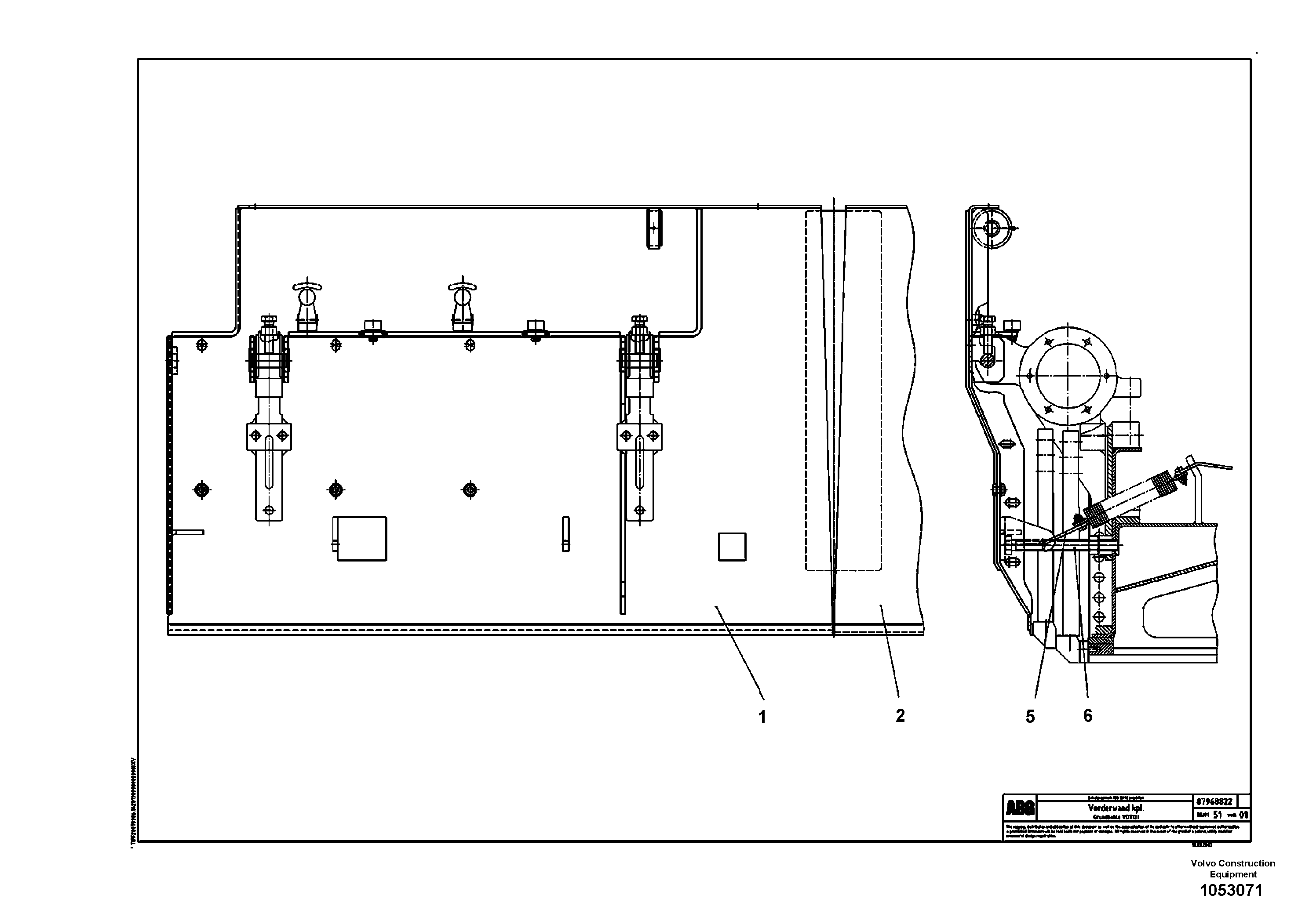 Схема запчастей Volvo ABG7820B - 88234 Deflector for basic screed VDT 121 ATT. SCREED 2,5 - 9,0 M ABG7820/ABG7820B