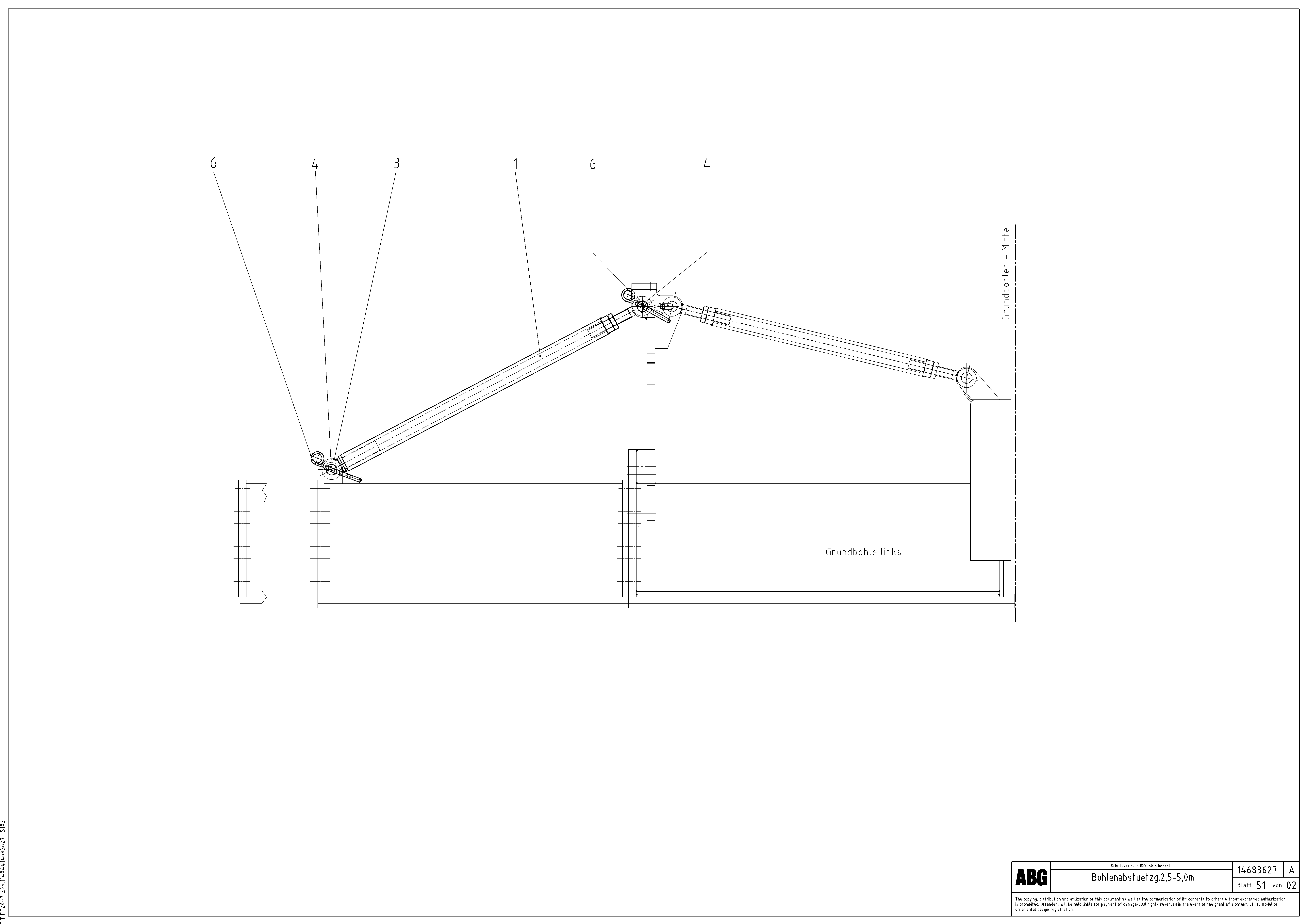Схема запчастей Volvo ABG7820B - 89646 Screed support for basic screed and extensions VDT 121 ATT. SCREED 2,5 - 9,0 M ABG7820/ABG7820B