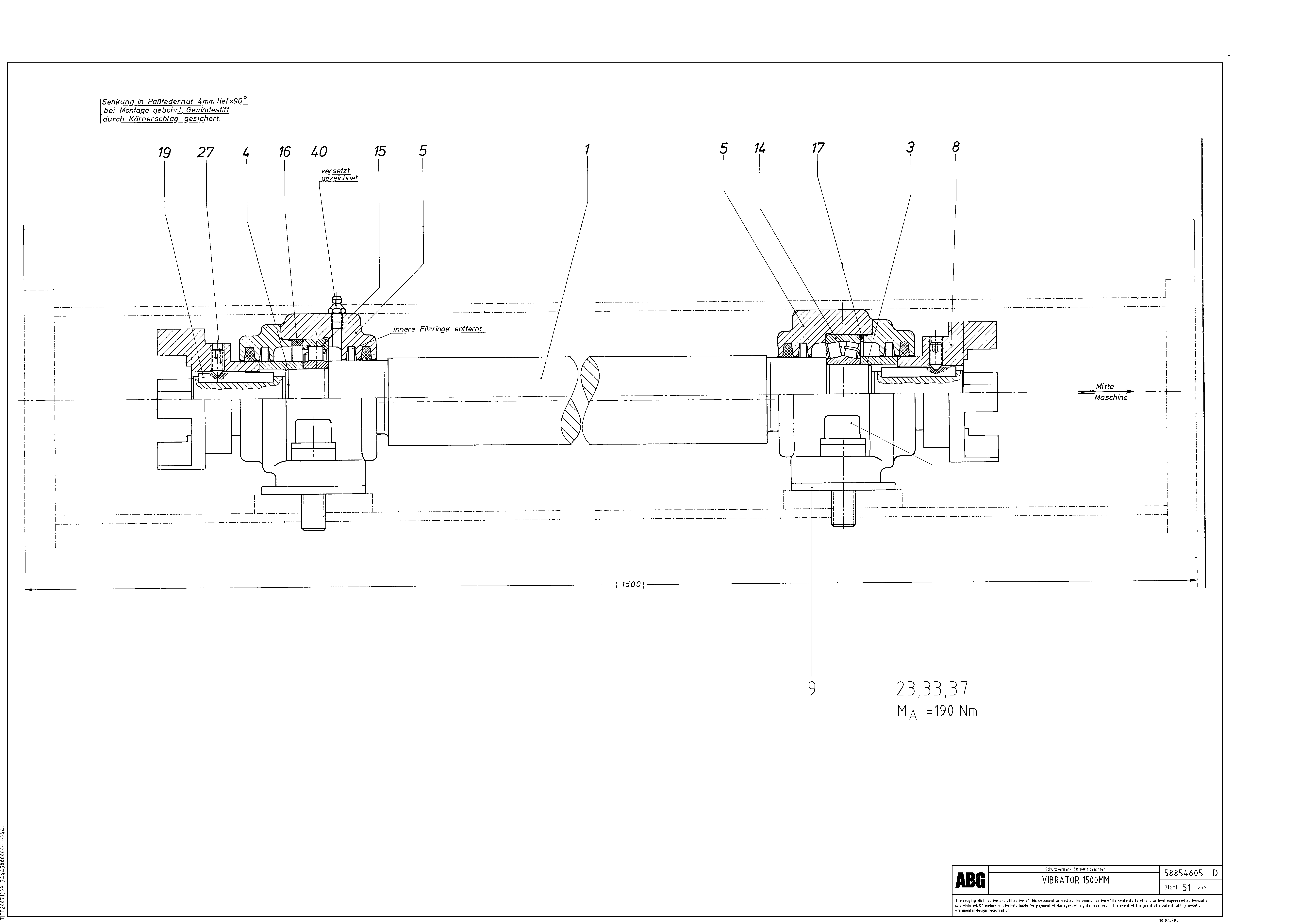 Схема запчастей Volvo ABG7820B - 83074 Vibrator for extension VDT 121 ATT. SCREED 2,5 - 9,0 M ABG7820/ABG7820B