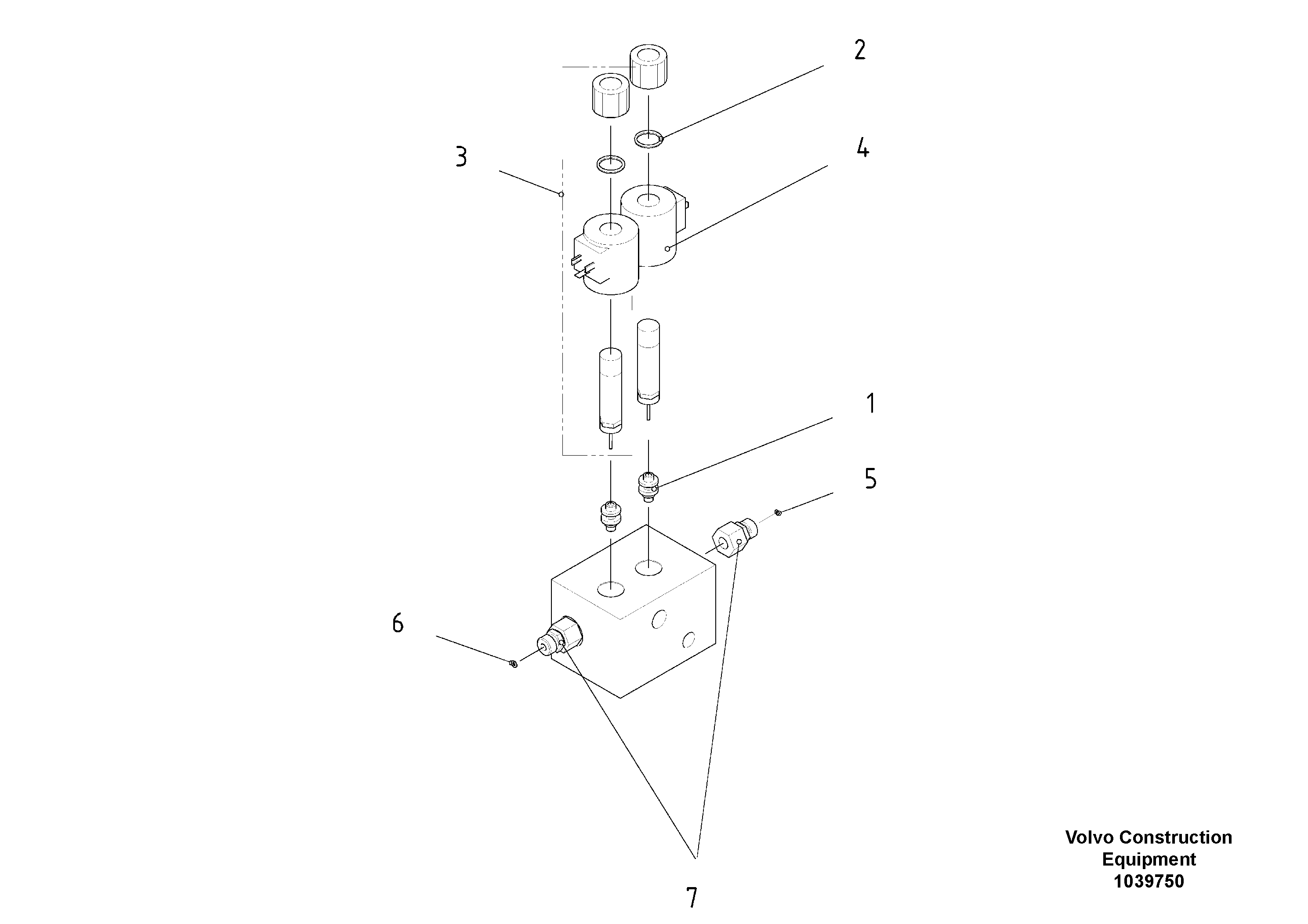 Схема запчастей Volvo ABG7820B - 43355 Control block ABG7820/ABG7820B ABG7820 S/N 21064-23058 ABG7820B S/N 23059 -
