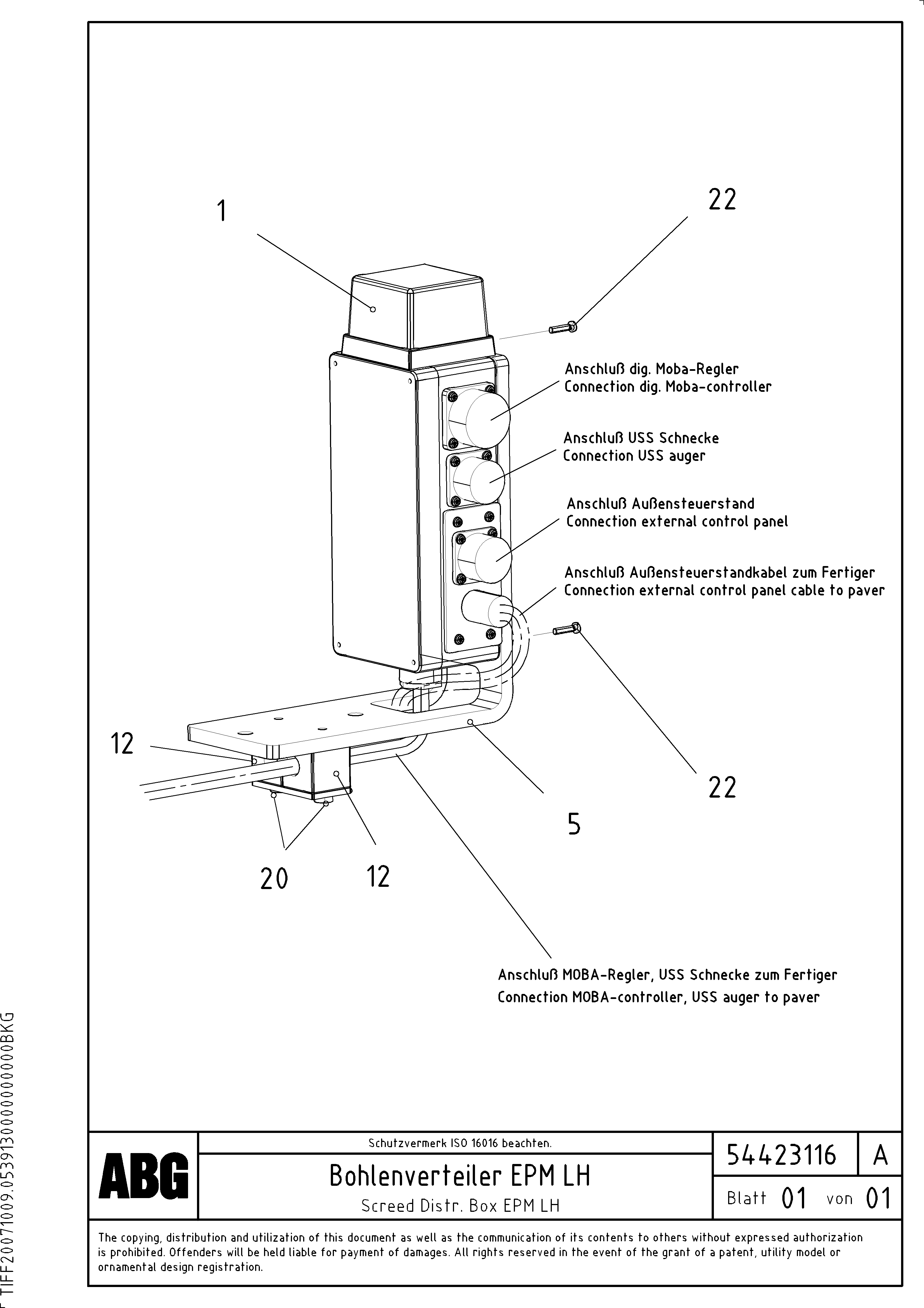 Схема запчастей Volvo ABG7820B - 72831 Distributorbox for extandable screed VB 78 GTC ATT. SCREEDS 2,5 - 9,0M ABG5820/6820/7820/7820B