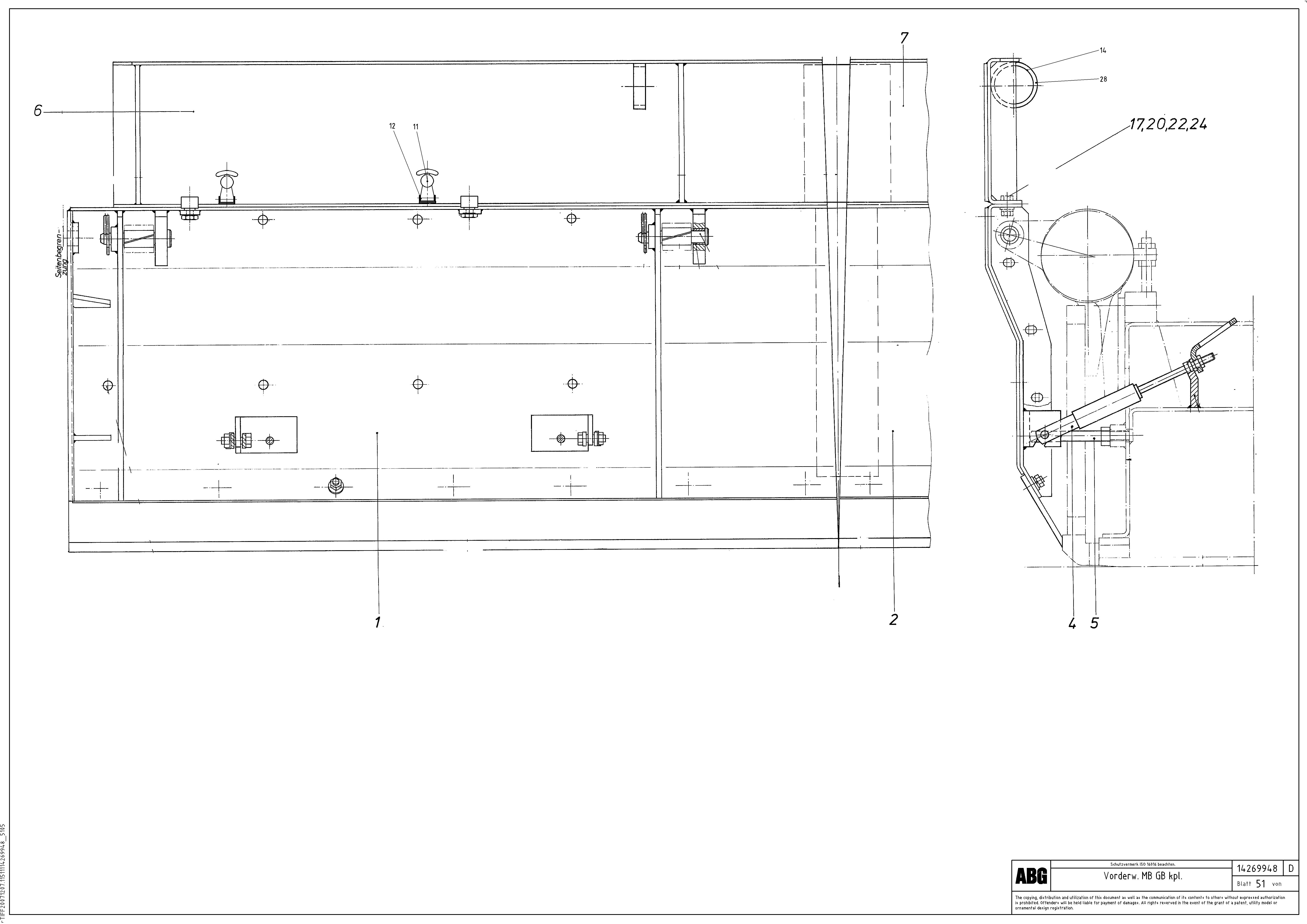 Схема запчастей Volvo ABG7820B - 74331 Deflector plate for basic screed MB 122 ATT. SCREEDS 2,5 -10,0M ABG7820, ABG7820B