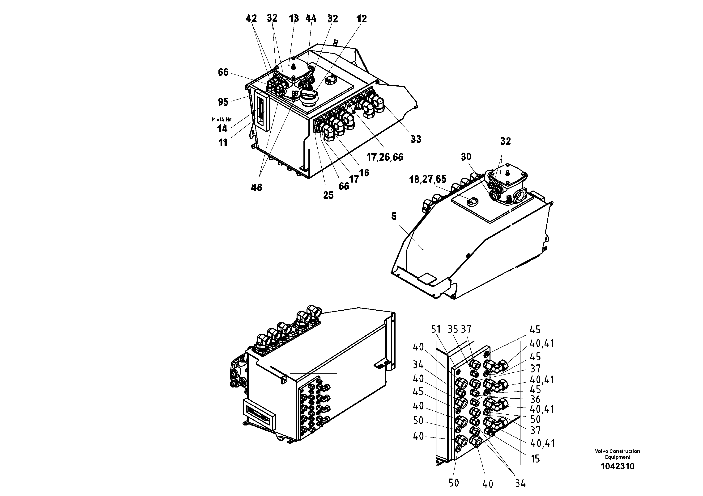 Схема запчастей Volvo ABG8820B - 61477 Oil tank Pre-assembled ABG8820/ABG8820B ABG8820 S/N 21098-23354 ABG8820B S/N 23355-