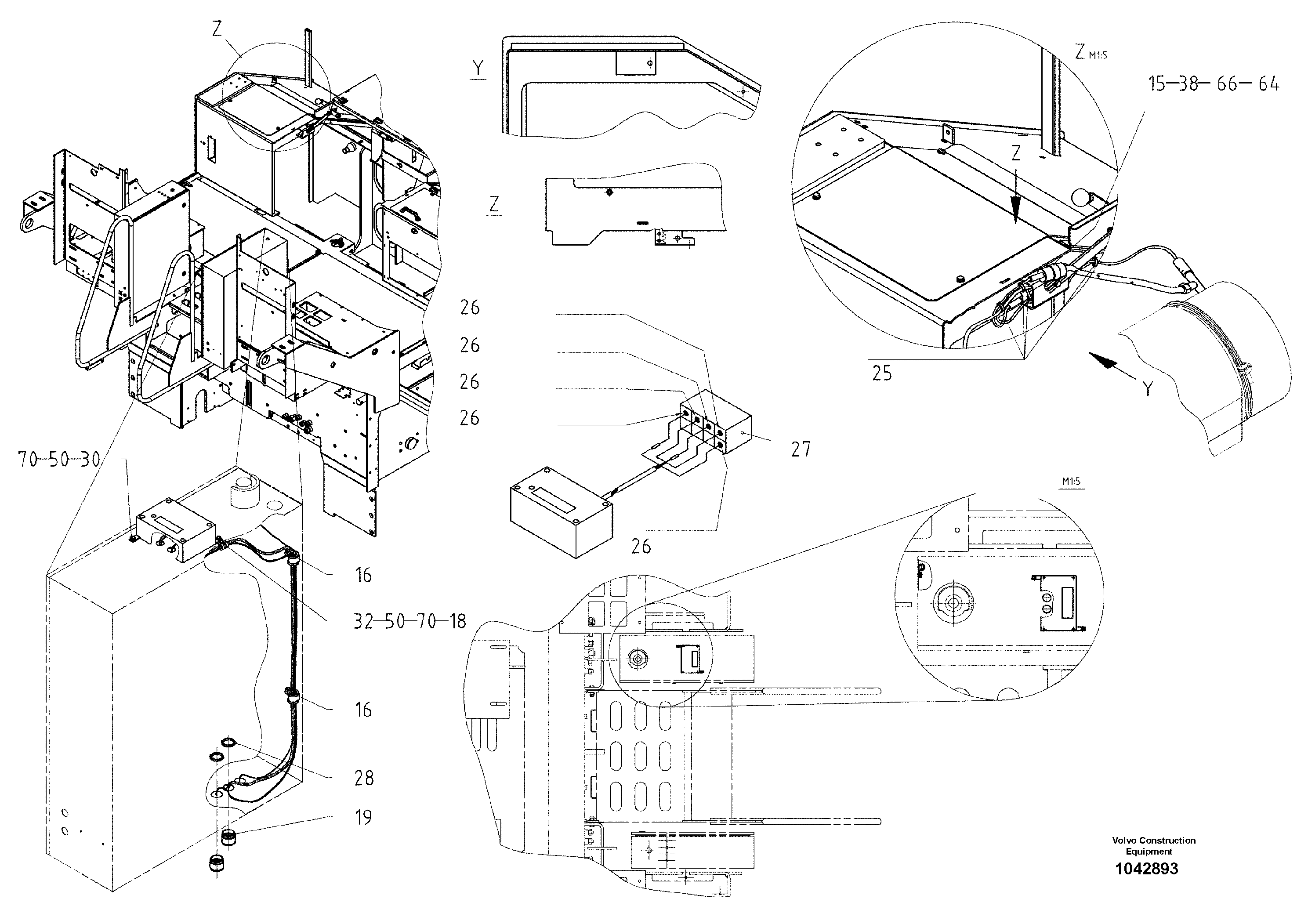 Схема запчастей Volvo ABG8820B - 52158 Electric Diesel Exhaust ABG8820/ABG8820B ABG8820 S/N 21098-23354 ABG8820B S/N 23355-