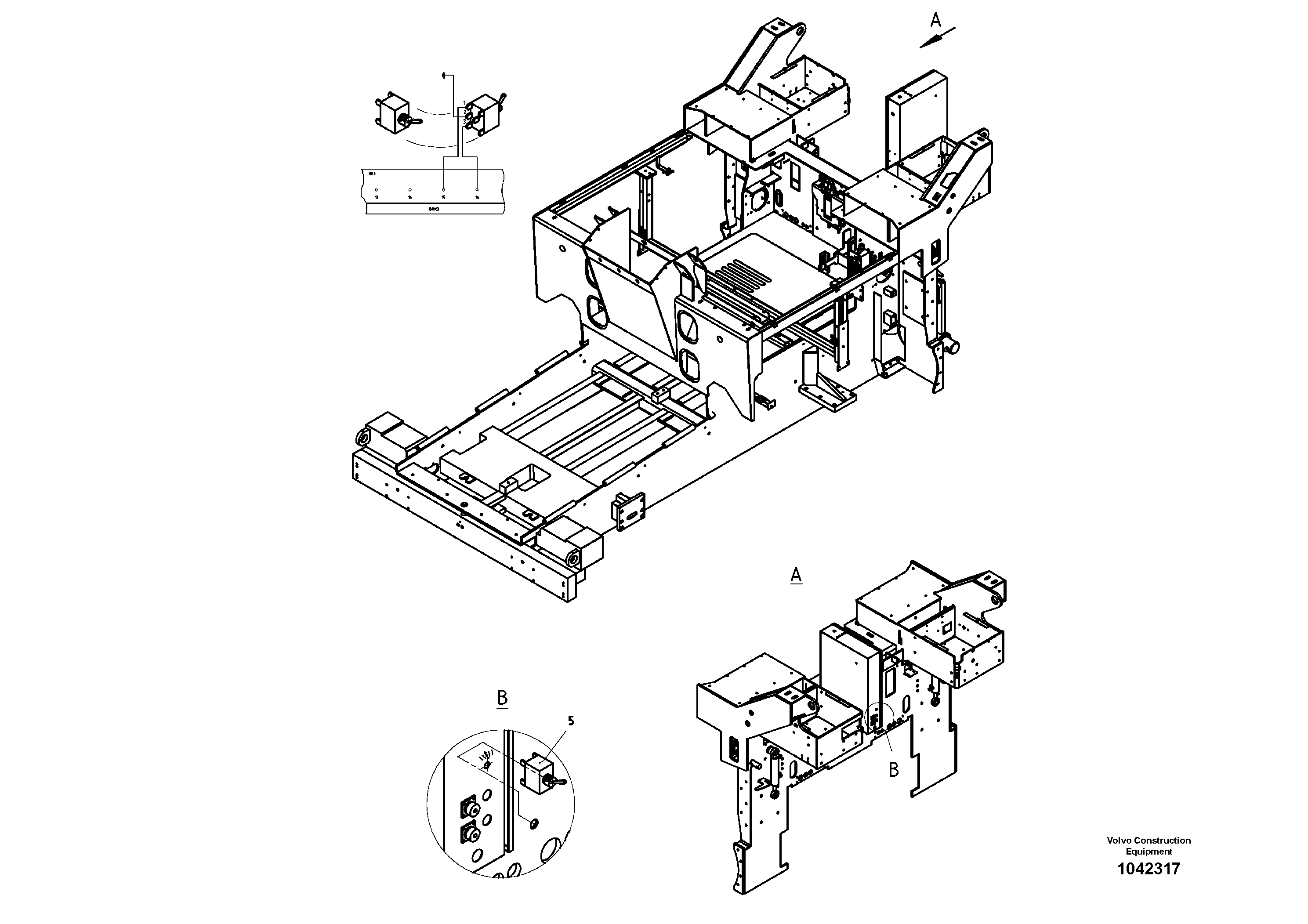 Схема запчастей Volvo ABG8820B - 55670 Electric For Auger Height Adjustment ABG8820/ABG8820B ABG8820 S/N 21098-23354 ABG8820B S/N 23355-