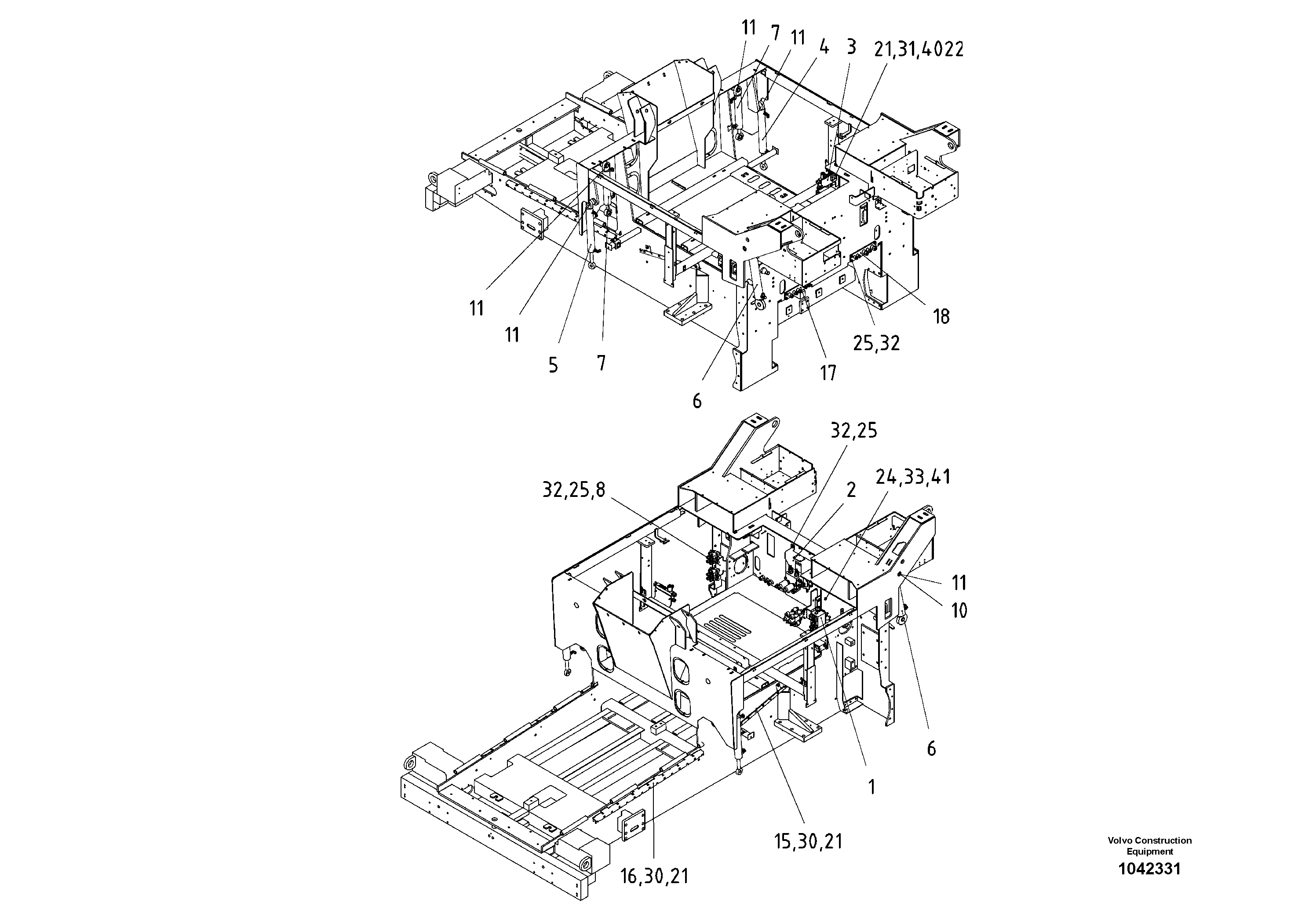 Схема запчастей Volvo ABG8820B - 56622 Valve And Cylinder ABG8820/ABG8820B ABG8820 S/N 21098-23354 ABG8820B S/N 23355-
