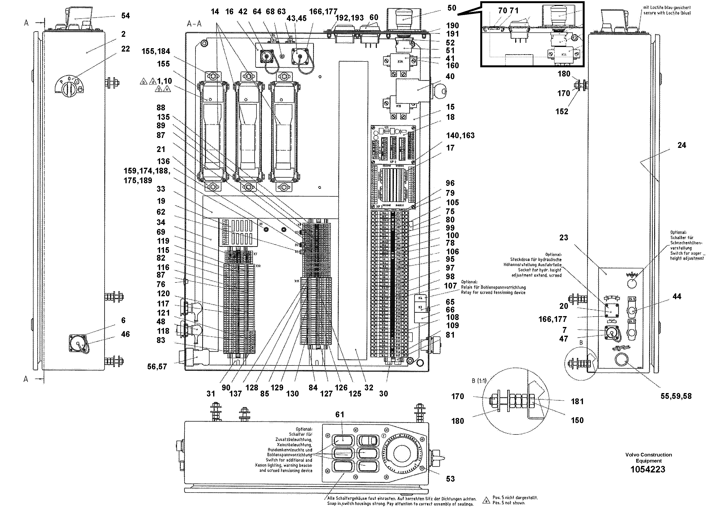 Схема запчастей Volvo ABG8820B - 65737 main distributor ABG8820/ABG8820B ABG8820 S/N 21098-23354 ABG8820B S/N 23355-