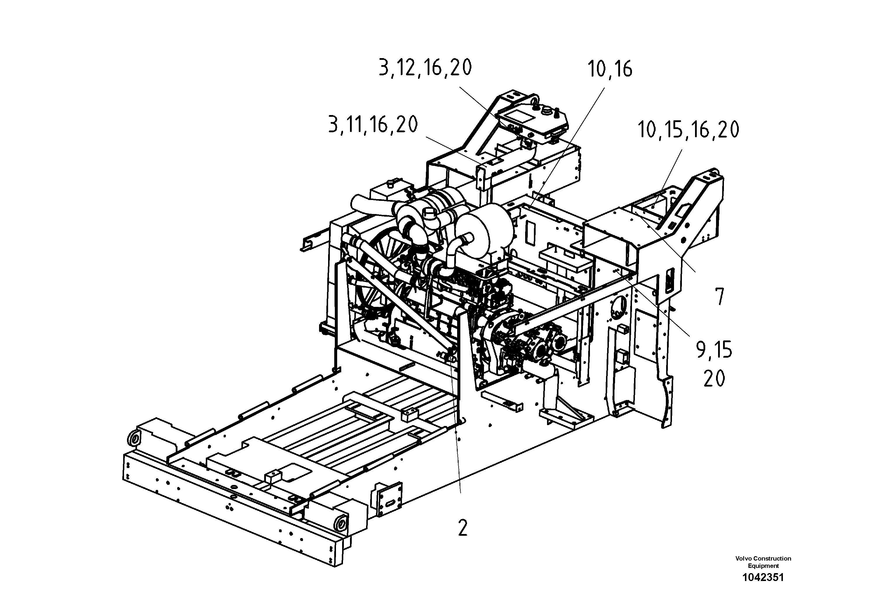Схема запчастей Volvo ABG8820B - 51849 Mounting Parts Electric ABG8820/ABG8820B ABG8820 S/N 21098-23354 ABG8820B S/N 23355-