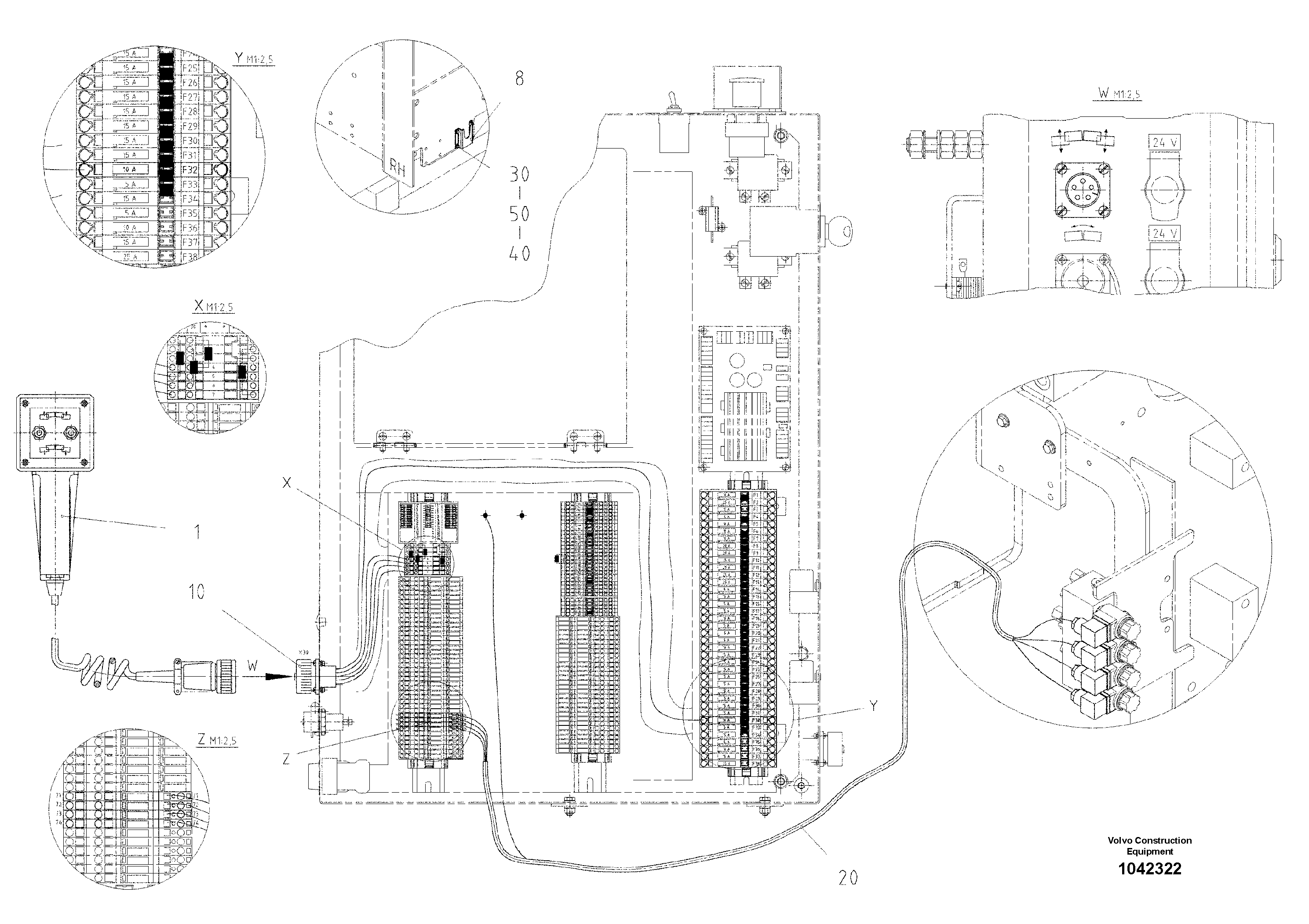 Схема запчастей Volvo ABG8820B - 51851 Electric For Extended Screed Hight Adjustment ABG8820/ABG8820B ABG8820 S/N 21098-23354 ABG8820B S/N 23355-